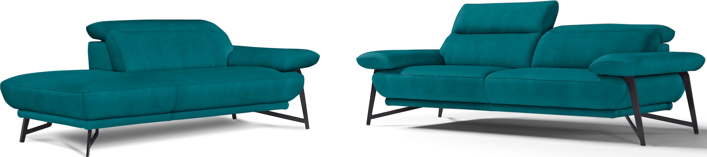 Egoitaliano Sofa "Anais, Design mit hohem Sitzkomfort, Fußfarbe schattengra günstig online kaufen