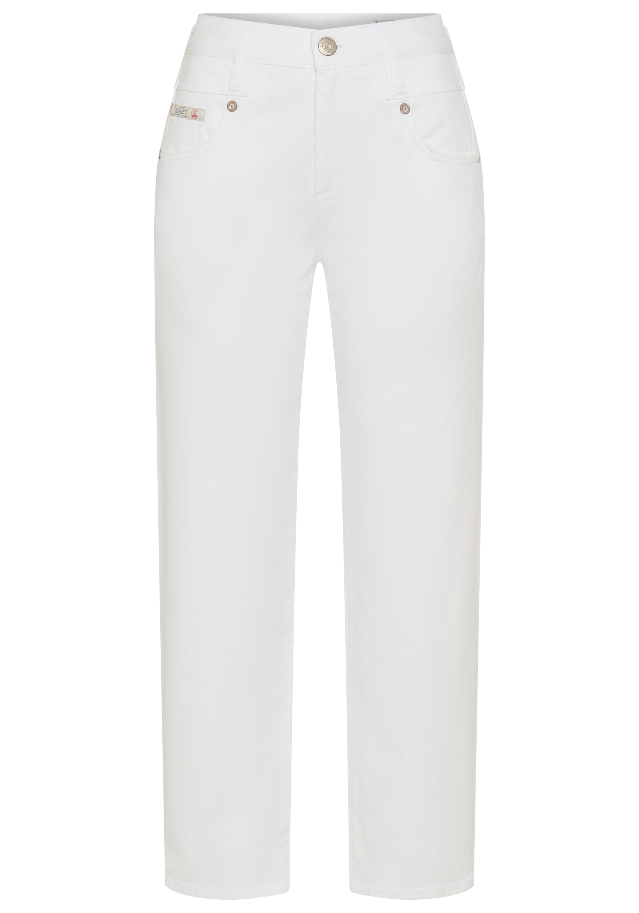 Herrlicher Straight-Jeans »Breezy Cropped Denim White Stretch« High Waist