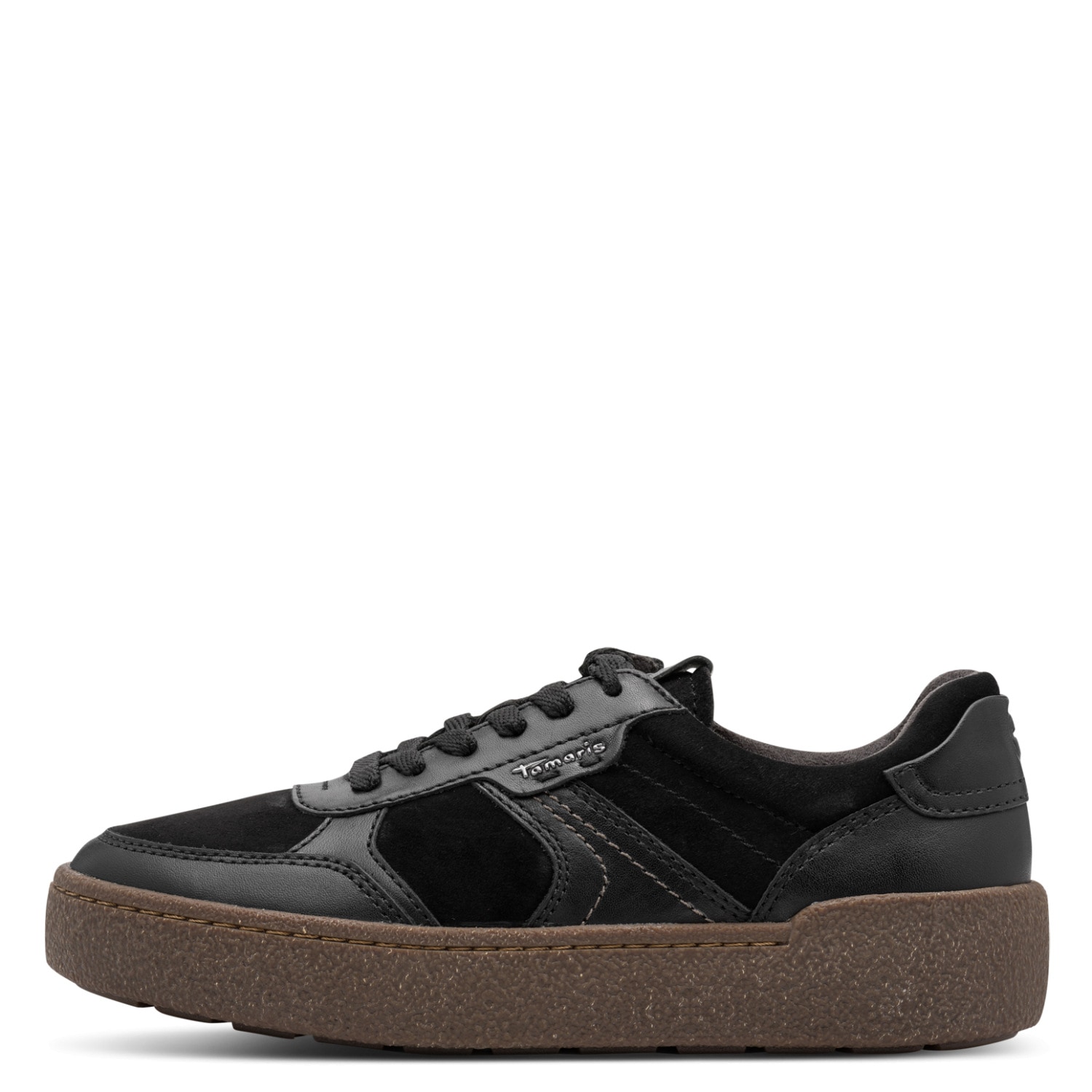 Tamaris Plateausneaker  Halbschuh, Schnürschuh, Freizeitschuh mit seitlichem Label