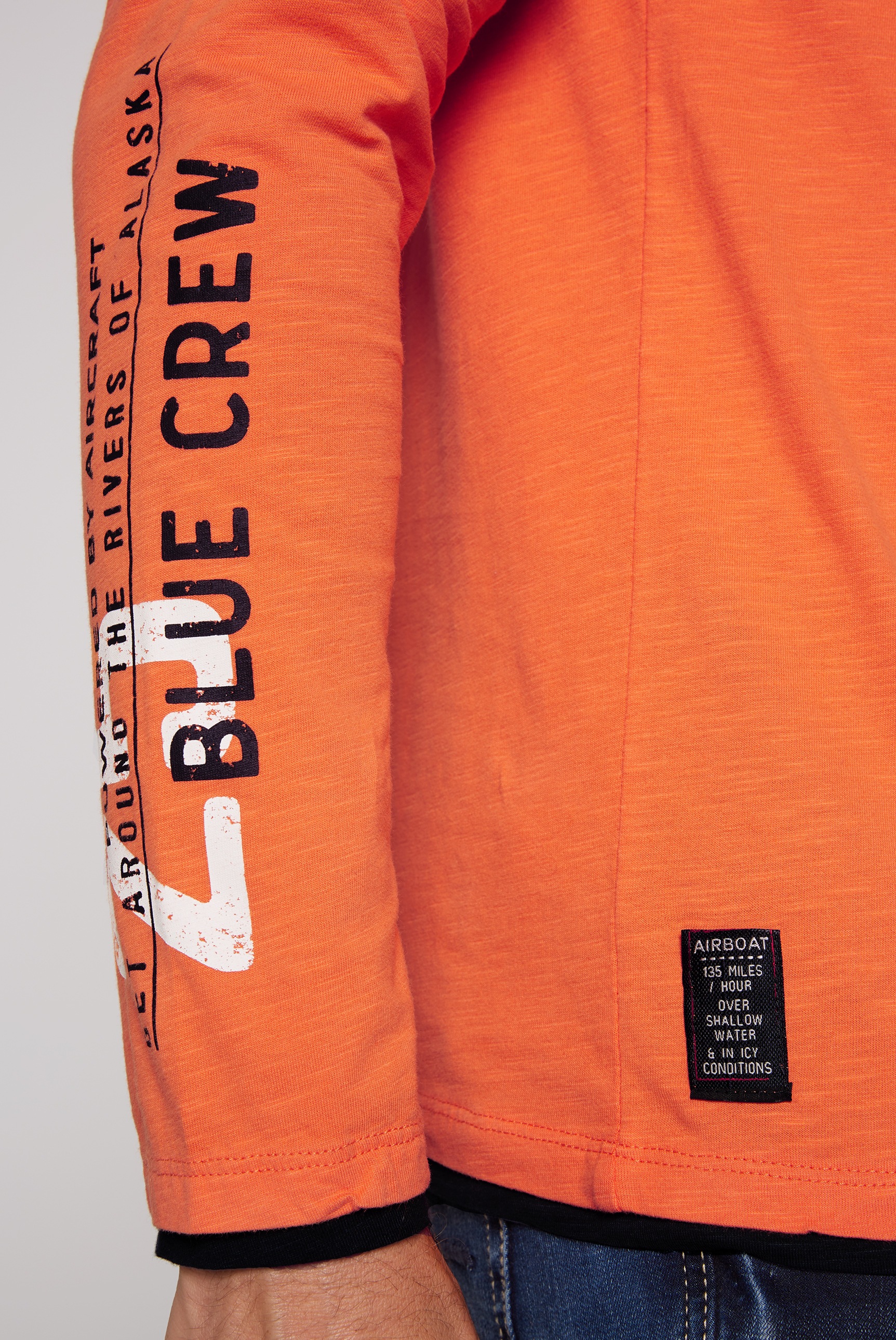 CAMP DAVID Langarmshirt, mit Necktape