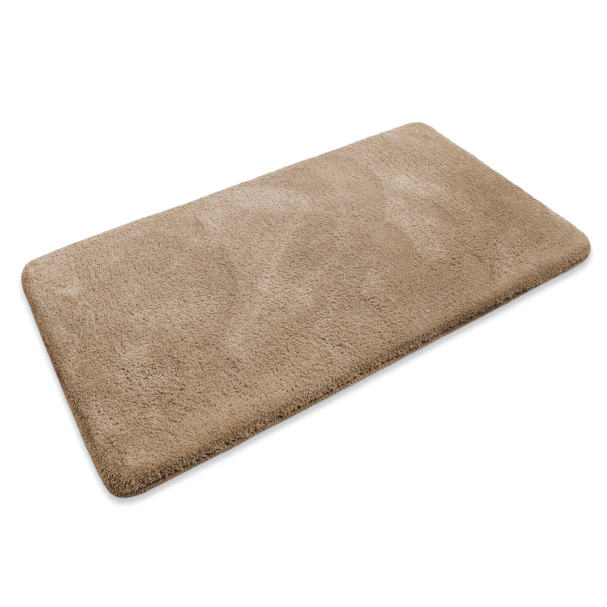 my home Badematte »Neele«, rutschhemmend beschichtet, schnell trocknend, Badteppich, getuftet, modern, Uni, antirutsch, flauschig, hochflor