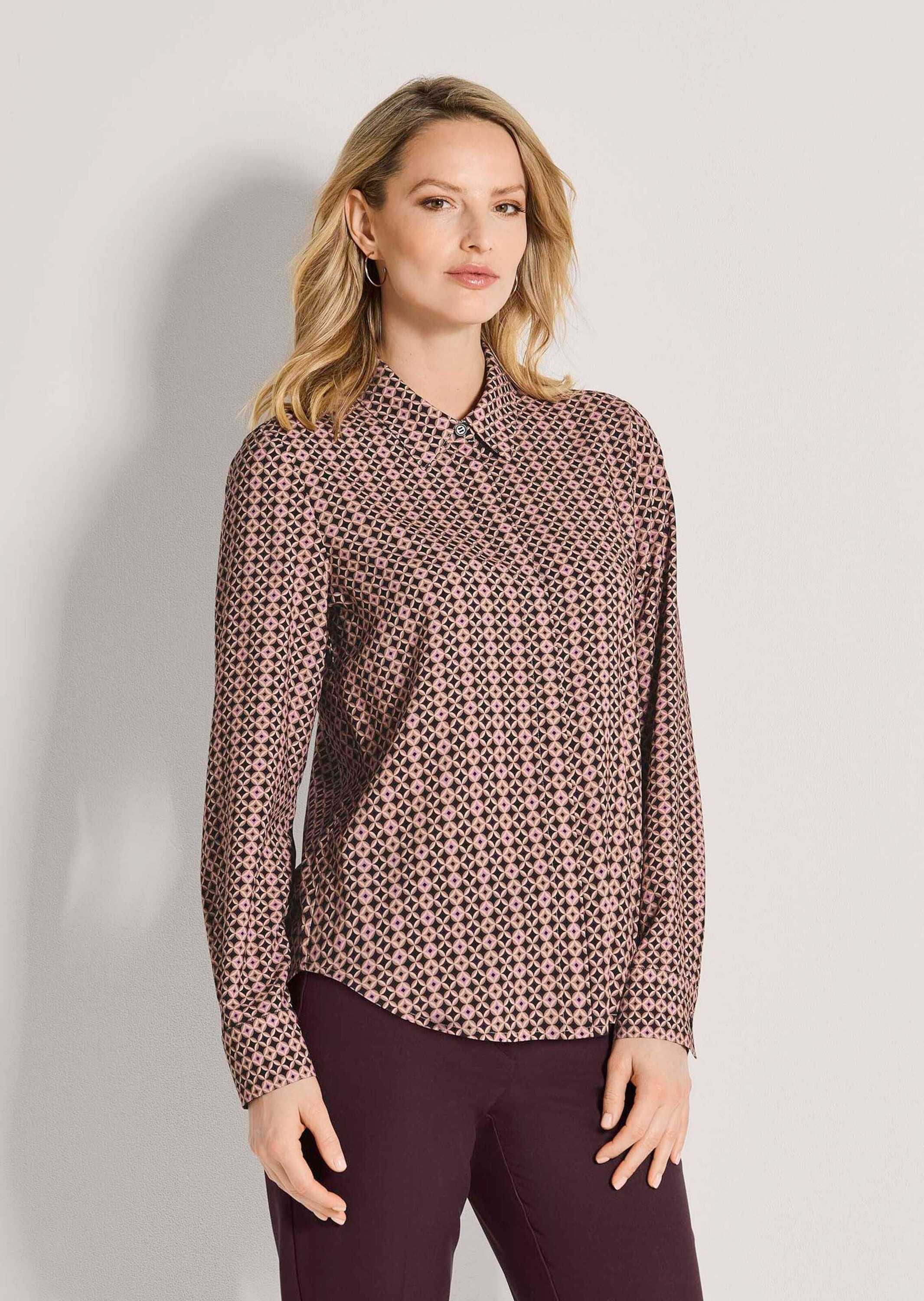 MADELEINE Hemdbluse »Bluse Bluse mit geometrischem Druck«