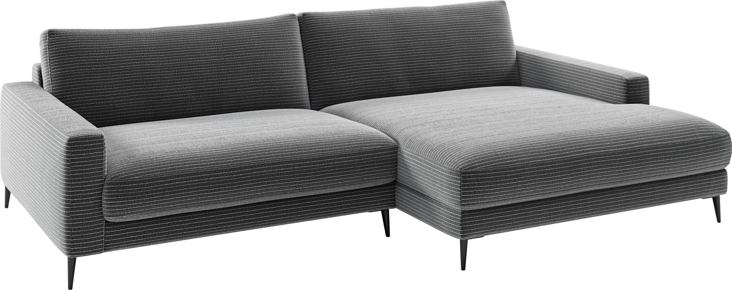 Home affaire Ecksofa "Downtown, B/T/H: 272/190/84 cm L-Form" weicher Sitzko günstig online kaufen