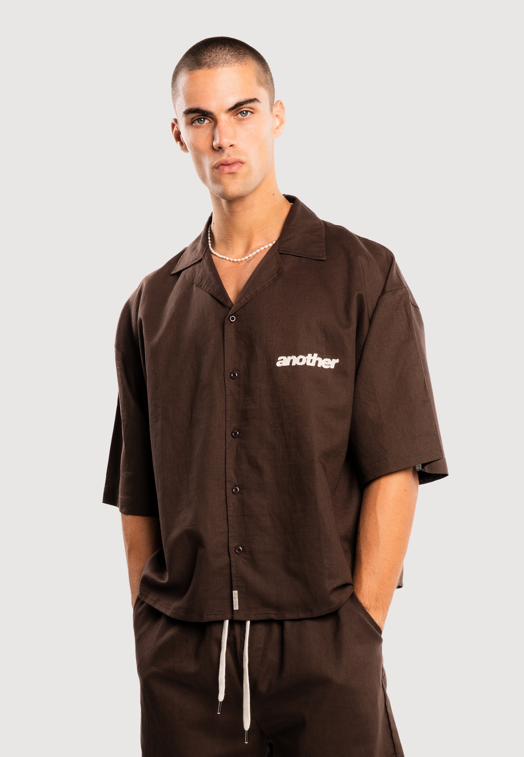 Another Cotton Lab Kurzarmshirt »Another Cotton Lab Another Linen Short Sleeve Shirt« 1