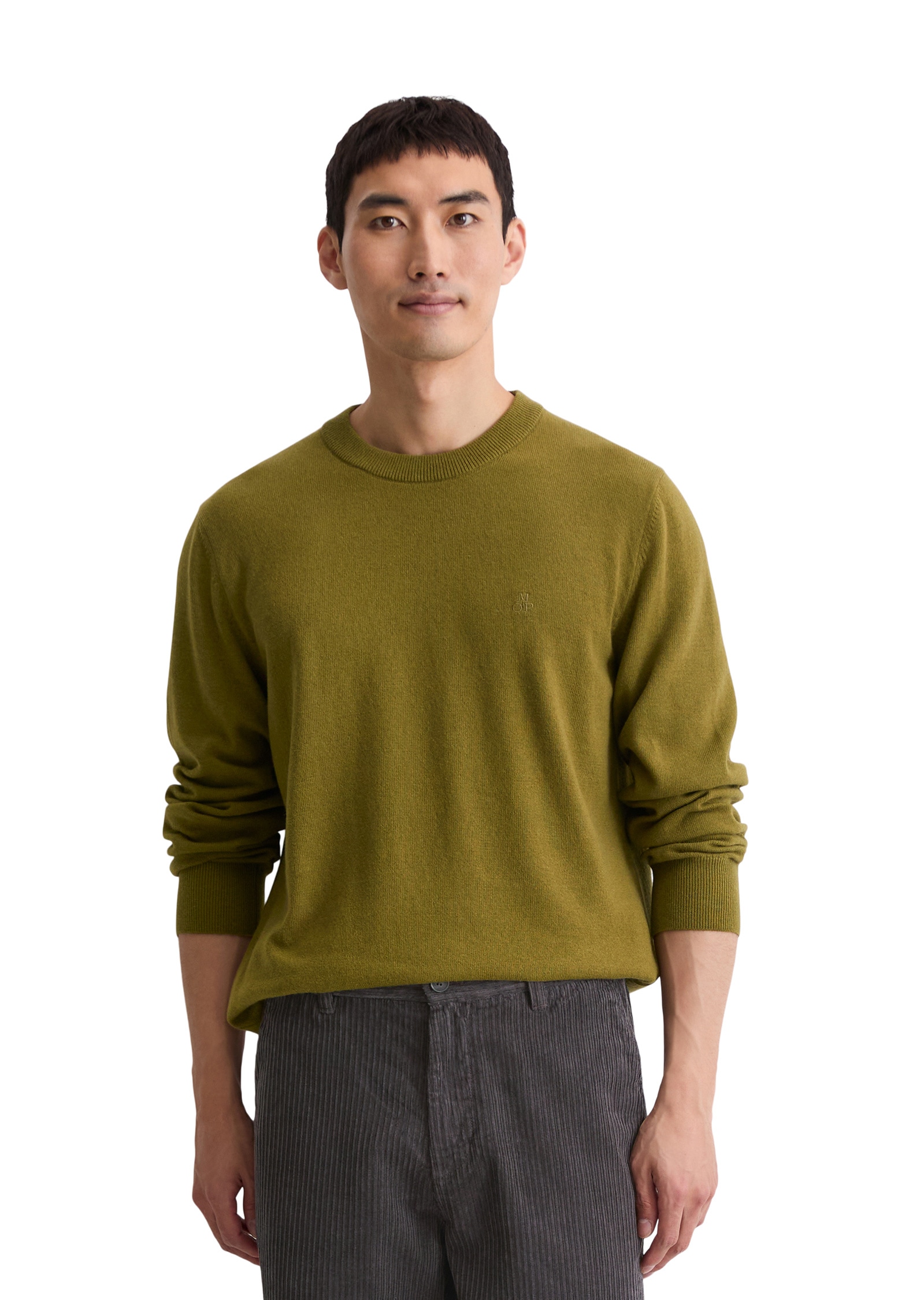 Marc OPolo Strickpullover "aus softem Bio-Bauwoll-Schurwoll-Mix" günstig online kaufen