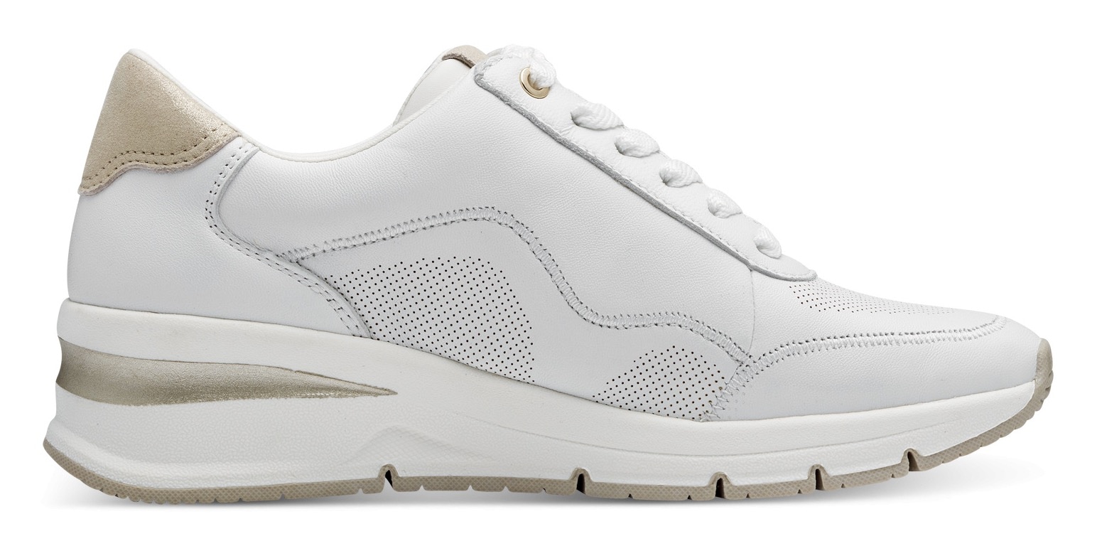 Tamaris Keilsneaker, Freizeitschuh, Halbschuh, Schnürschuh mit Außenreißverschluss