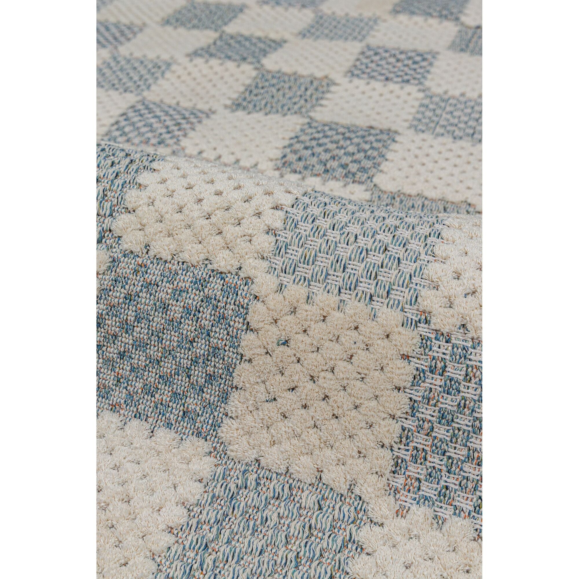 FLAIR RUGS Designteppich »Muted Checkerboard Waschbarer Teppich« rechteckig 4 mm Höhe