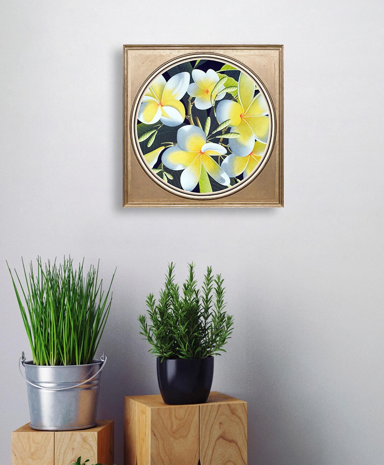 queence Acrylglasbild "Gelbe Blüten", Blumen-Blumenbilder-Kunst-Pflanzen-Pf günstig online kaufen