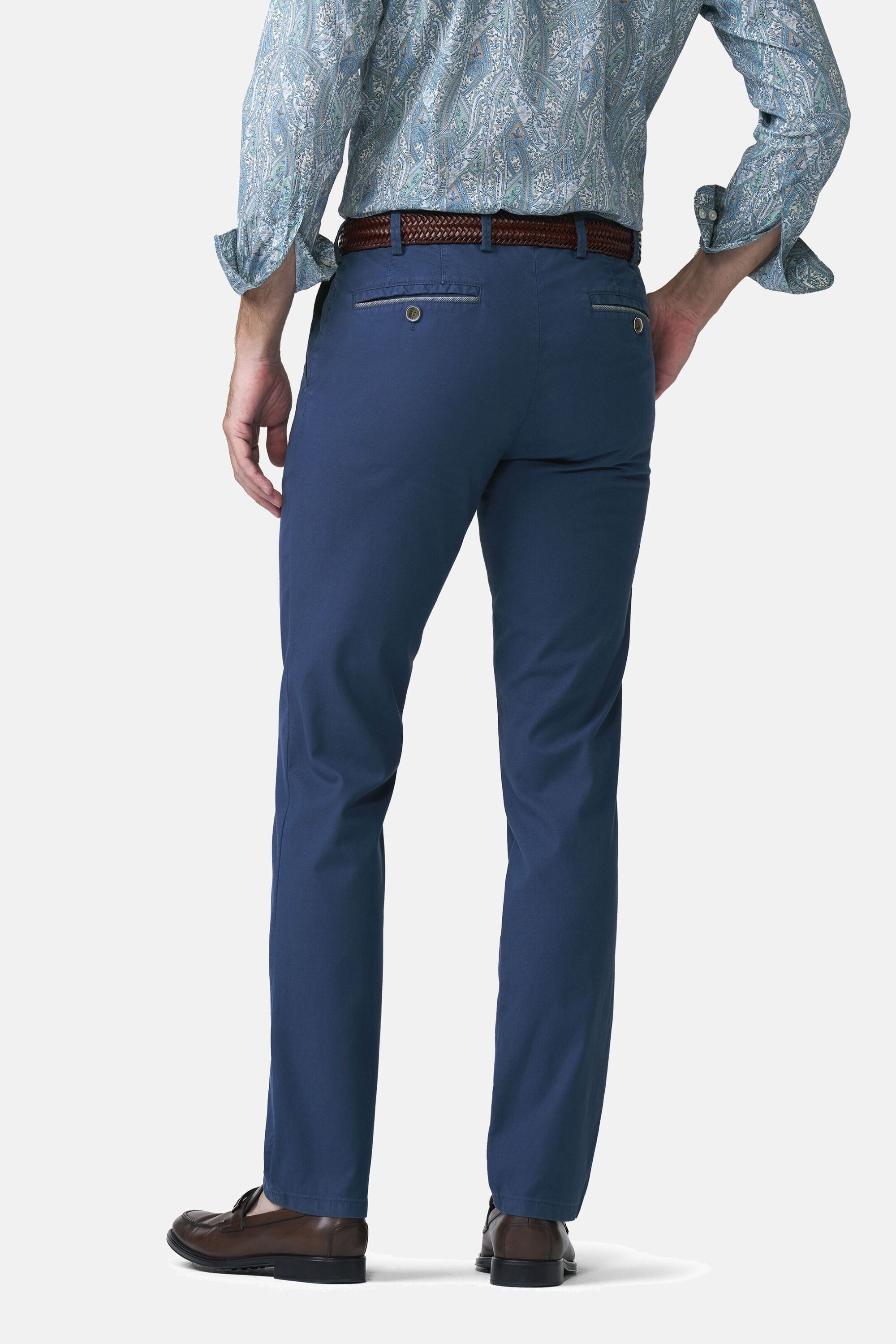 MEYER Chinos »Oslo 1-5081«  mit bundgewebtem Innenfutter