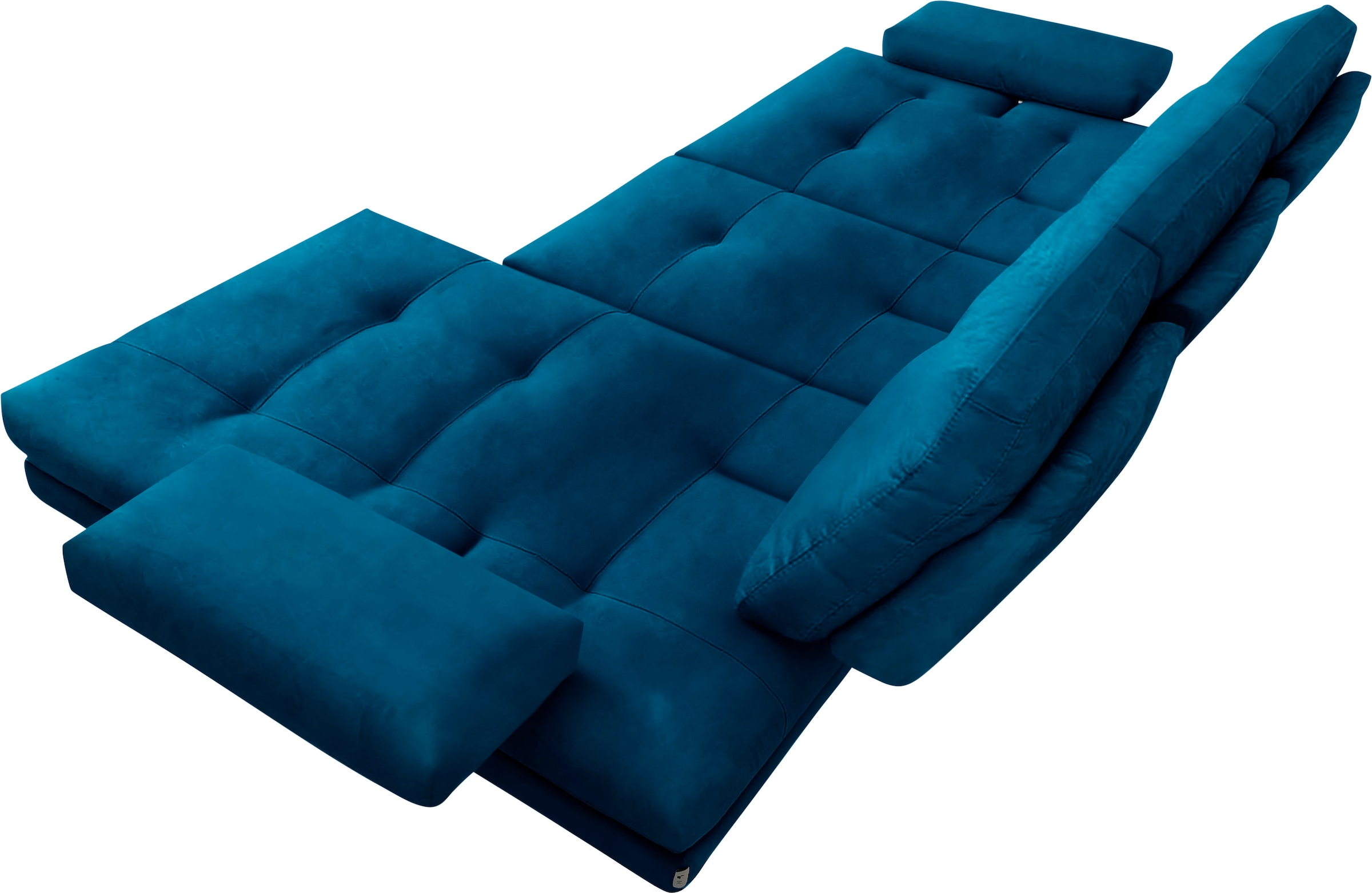 CALIA ITALIA Ecksofa »Toby Wing, L-Form, Designsofa mit sensationellem Sitzkomfort«, inklusive Sitztiefenverstellung, Füße in chrom glänzend