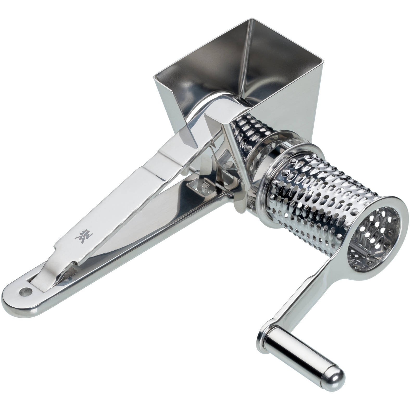 WMF Käsemühle »Gourmet« mit Kurbel, Cromargan Edelstahl, für Parmesan, Nüsse, Schokolade uvm.