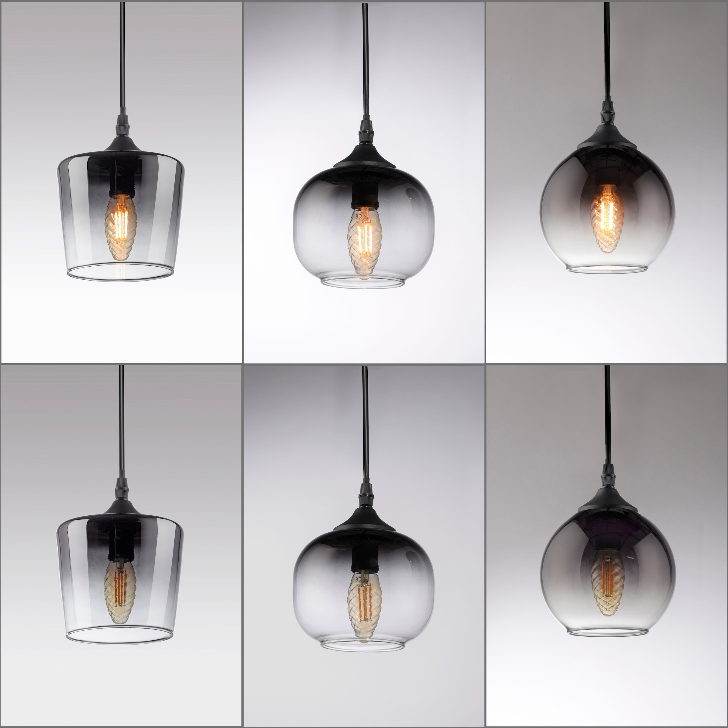 JUST LIGHT Pendelleuchte »GREEN ZEA«, 8 flammig, Leuchtmittel E14 | ohne Leuchtmittel