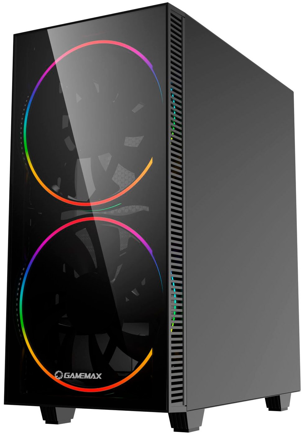 GAMEMAX Gaming-PC-Komplettsystem »GigaDeal Black Hole 2812 AMD Ryzen 5 7500F 32GB DDR5 1TB SSD RTX 5070« 32 ″ AMD Ryzen 5 GeForce RTX™ 5070 32 GB RAM 1.000 GB SSD Windows 11, DDR5 RAM + Gigabyte GS32QCA LED-Monitor Curved, 80 cm 32"
