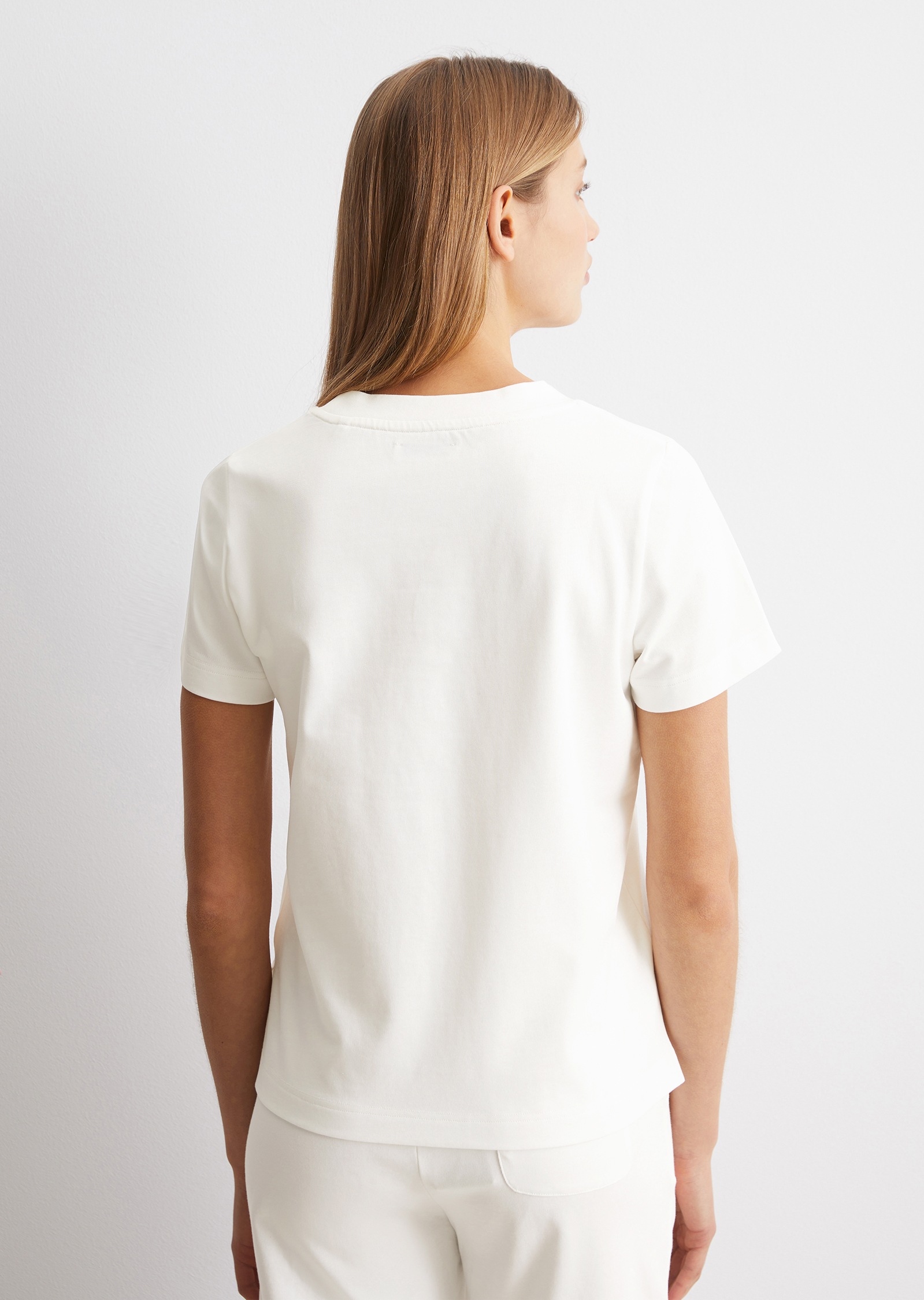 Marc O'Polo Pyjamaoberteil »Lounge T-Shirt« Kurzarm, Rundhalsausschnitt, schwere Jersey-Qualität