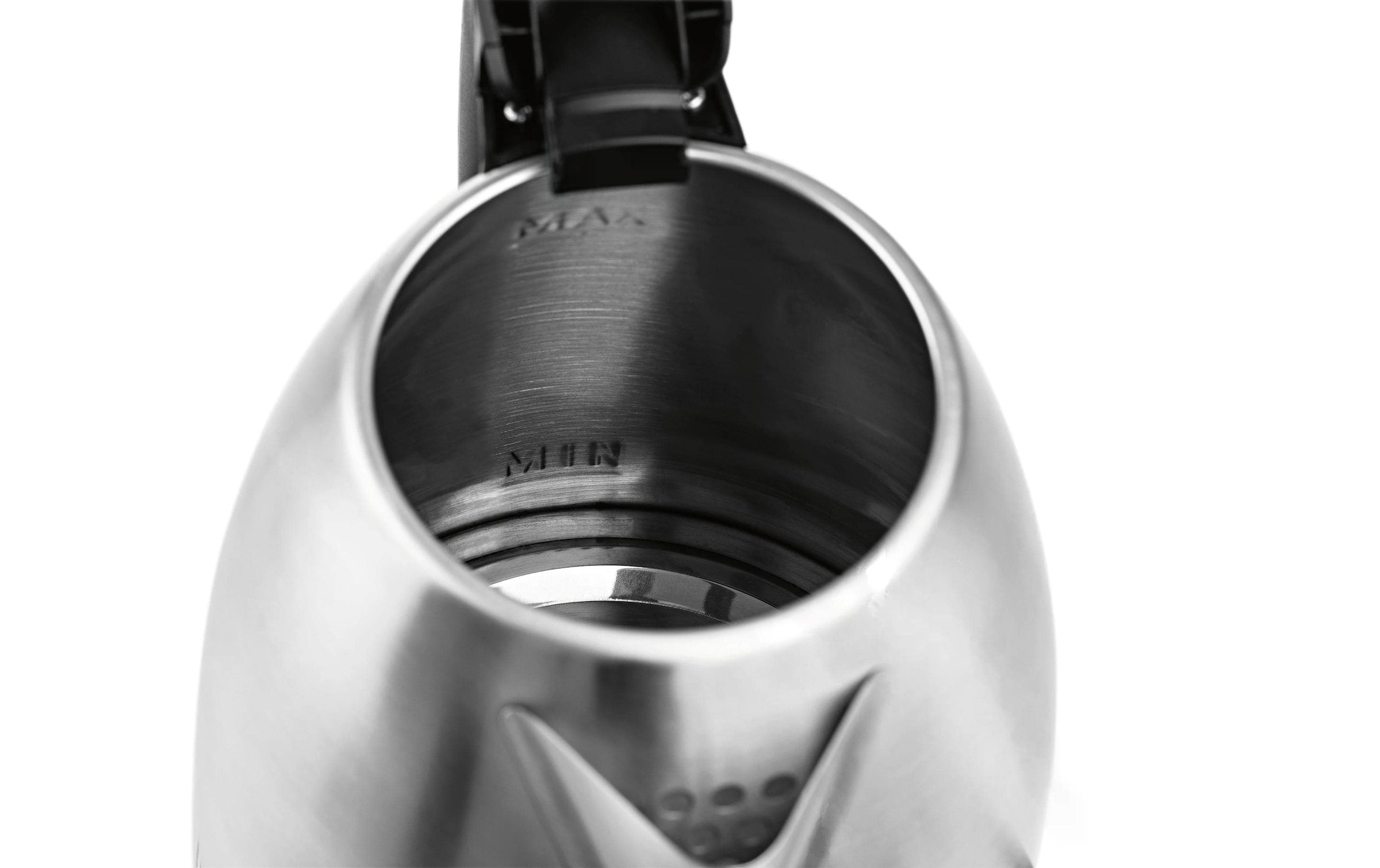 GOURMETmaxx Wasserkocher »45505 l, Schwarz/Silber« 1,8 l 1500 W