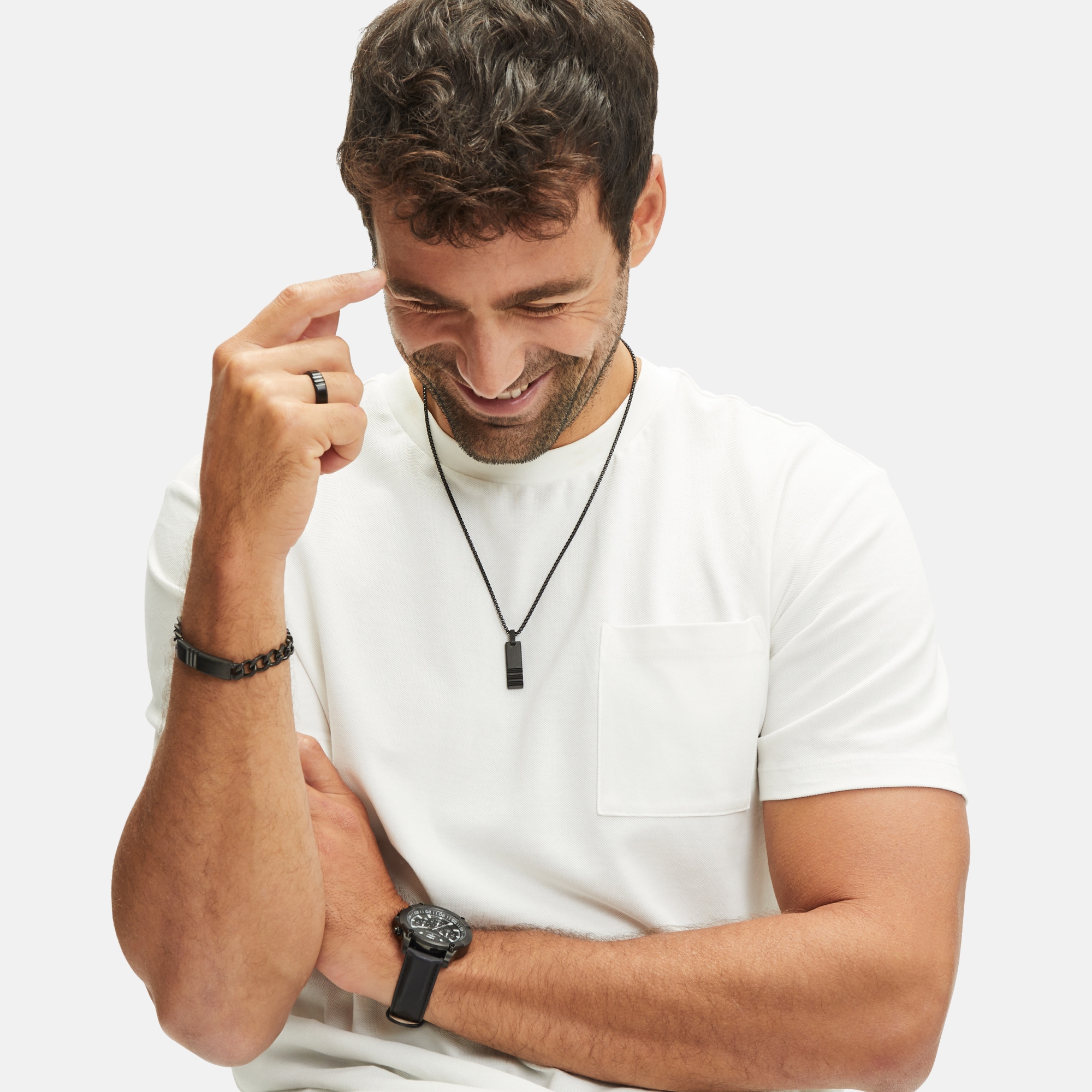 FYNCH-HATTON Kette mit Anhänger »Schmuck Geschenk Edelstahl Halskette Classic Tag«