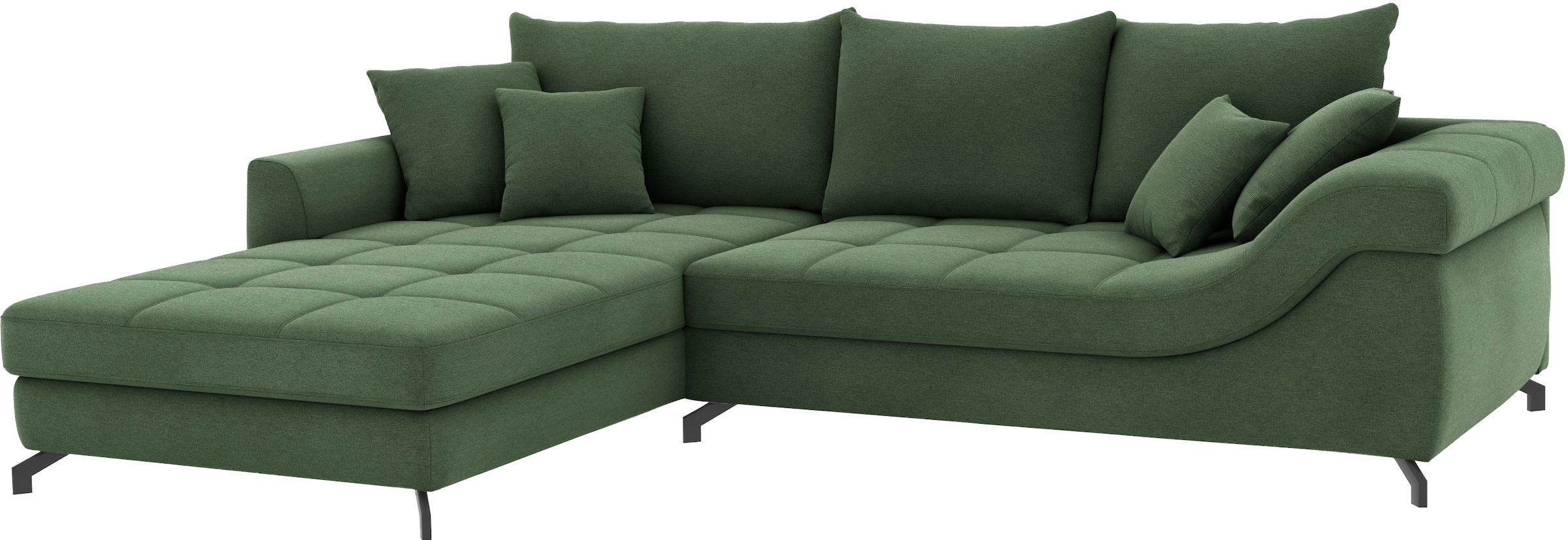 Mr. Couch Ecksofa »Taylor, L-Form, wahlweise mit Kaltschaum« mit Kaltschaum bis 140 kg pro Sitzplatz belastbar