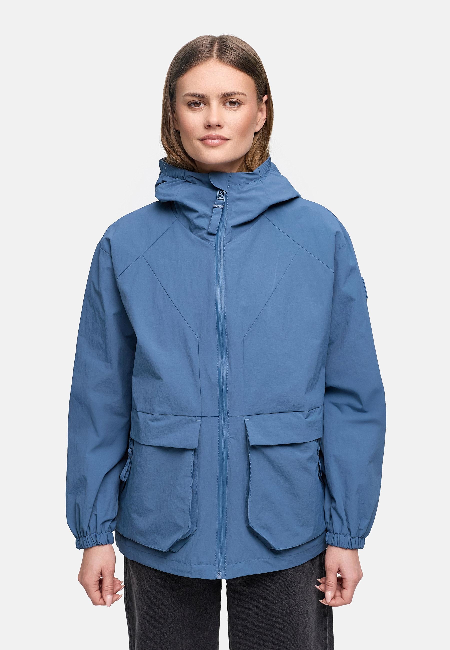 Navahoo Outdoorjacke »Donnerwetter 14« mit Kapuze Wasserdichte Übergangsjacke mit Kapuze