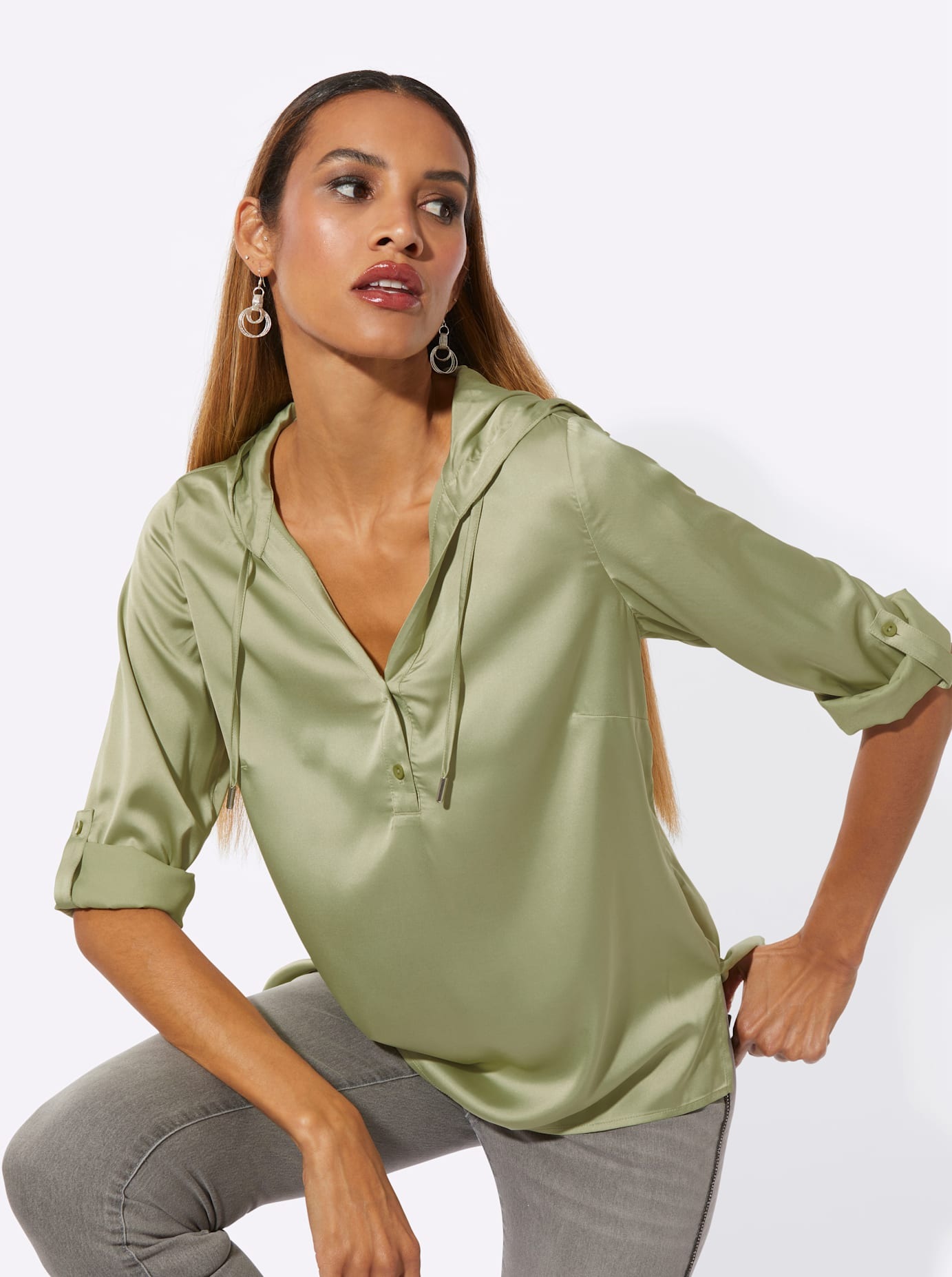 creation L Langarmbluse