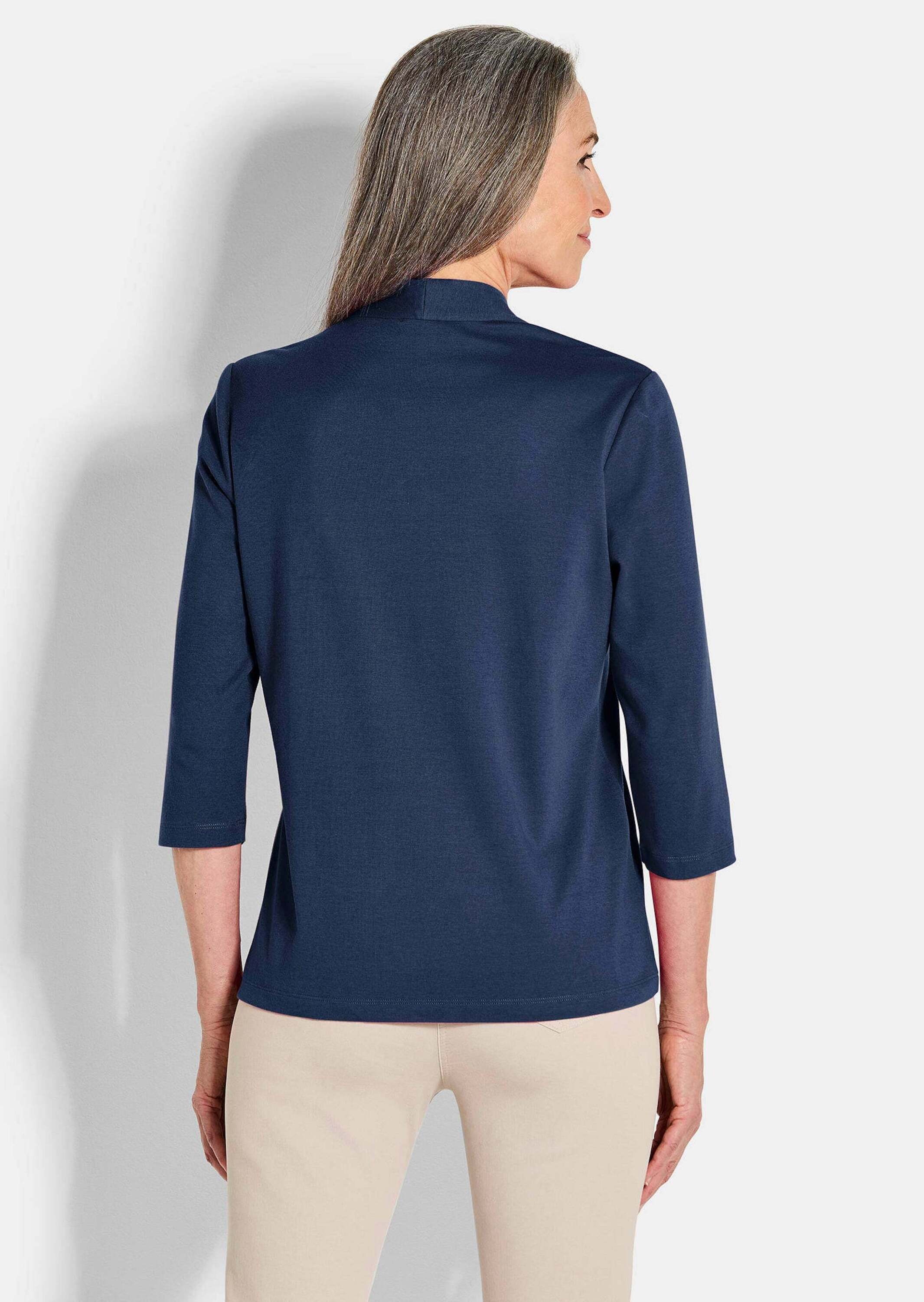 GOLDNER Kurzarmshirt »Kurzgröße Basic-Shirt aus Interlock-Jersey«