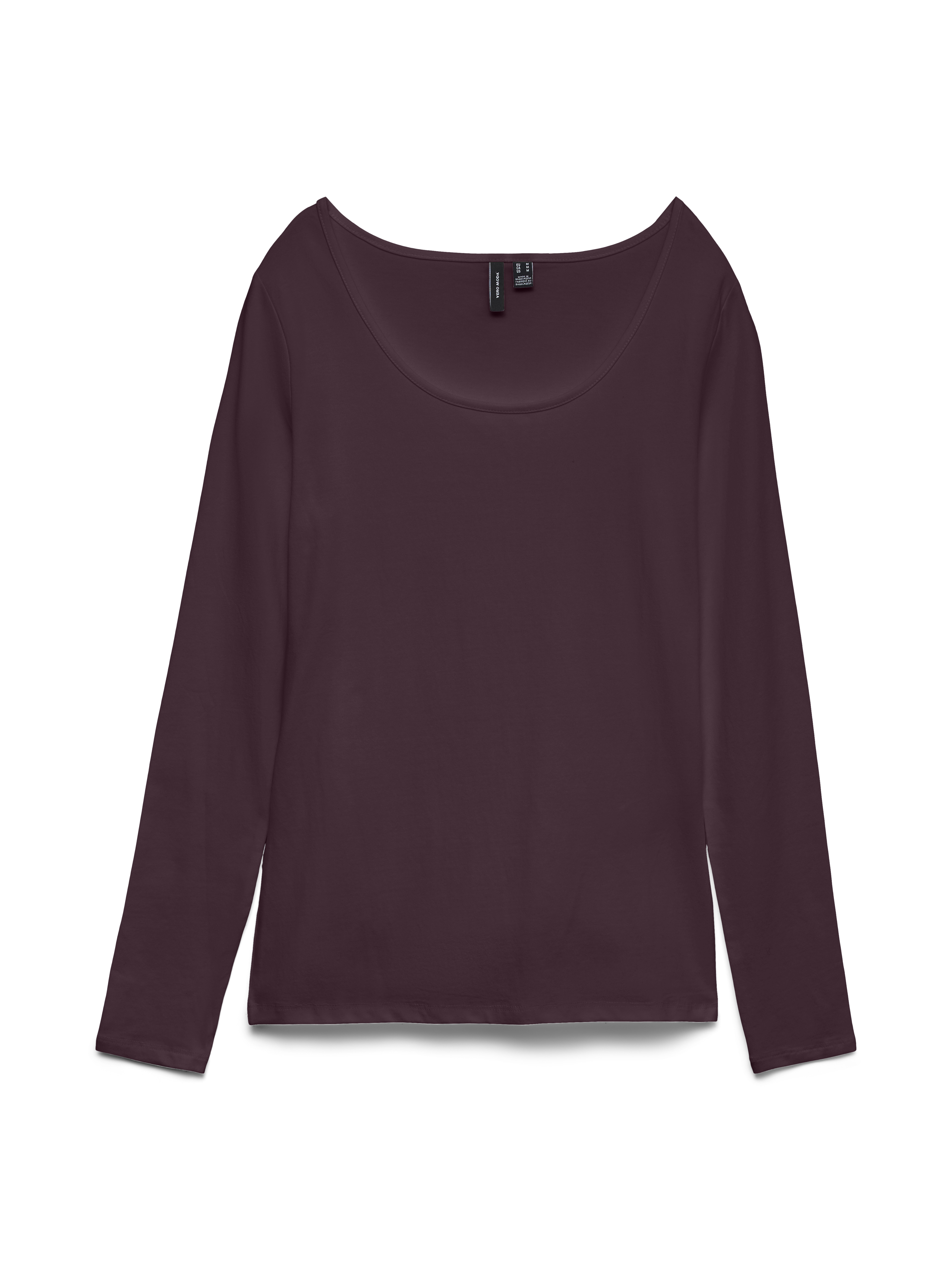 Vero Moda "VMMAXI MY LS SOFT UNECK NOOS" Baumwollmischung, slim fit