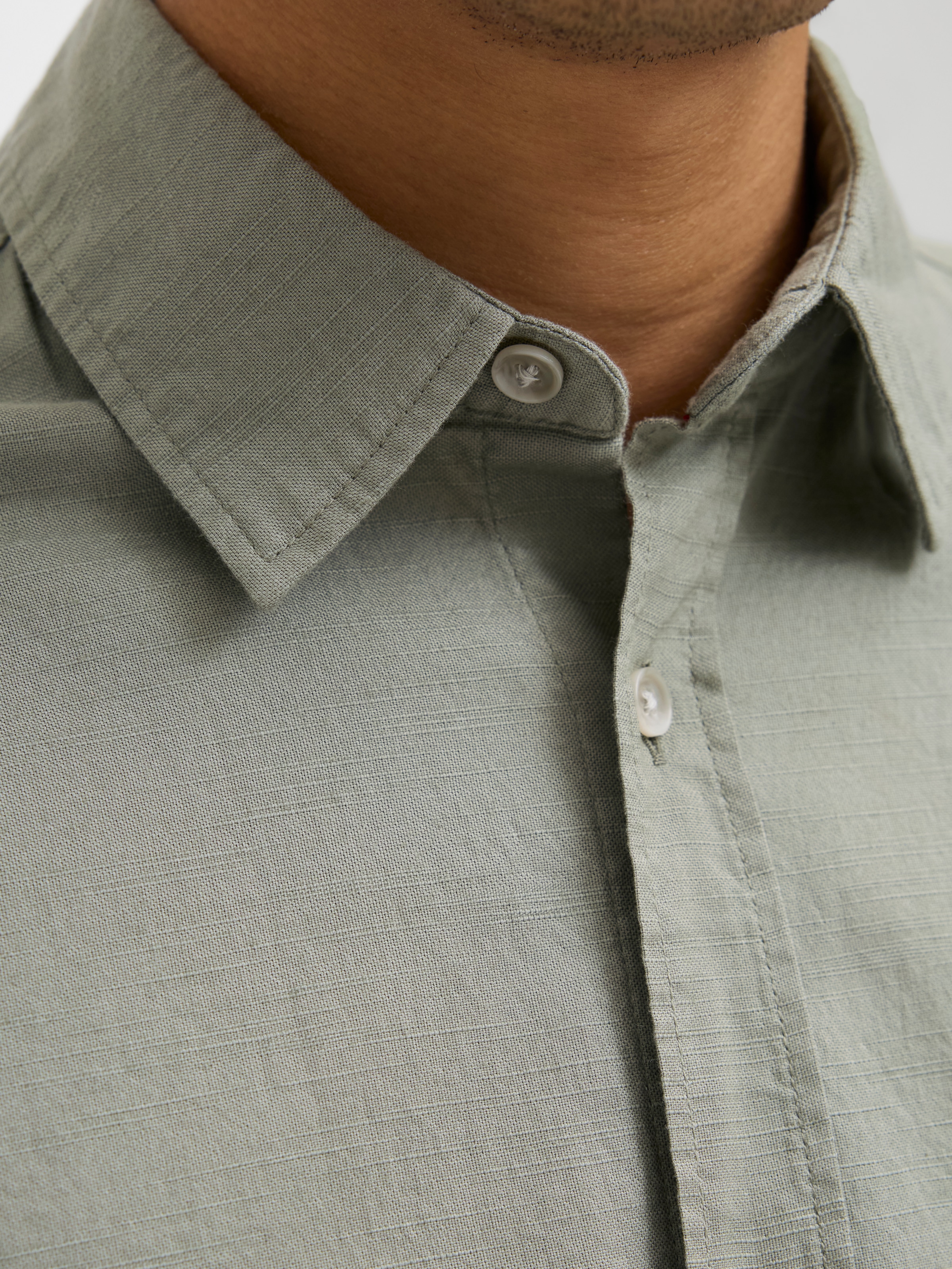 Jack & Jones Kurzarmhemd »JJPIERRE SLUB SHIRT SS«