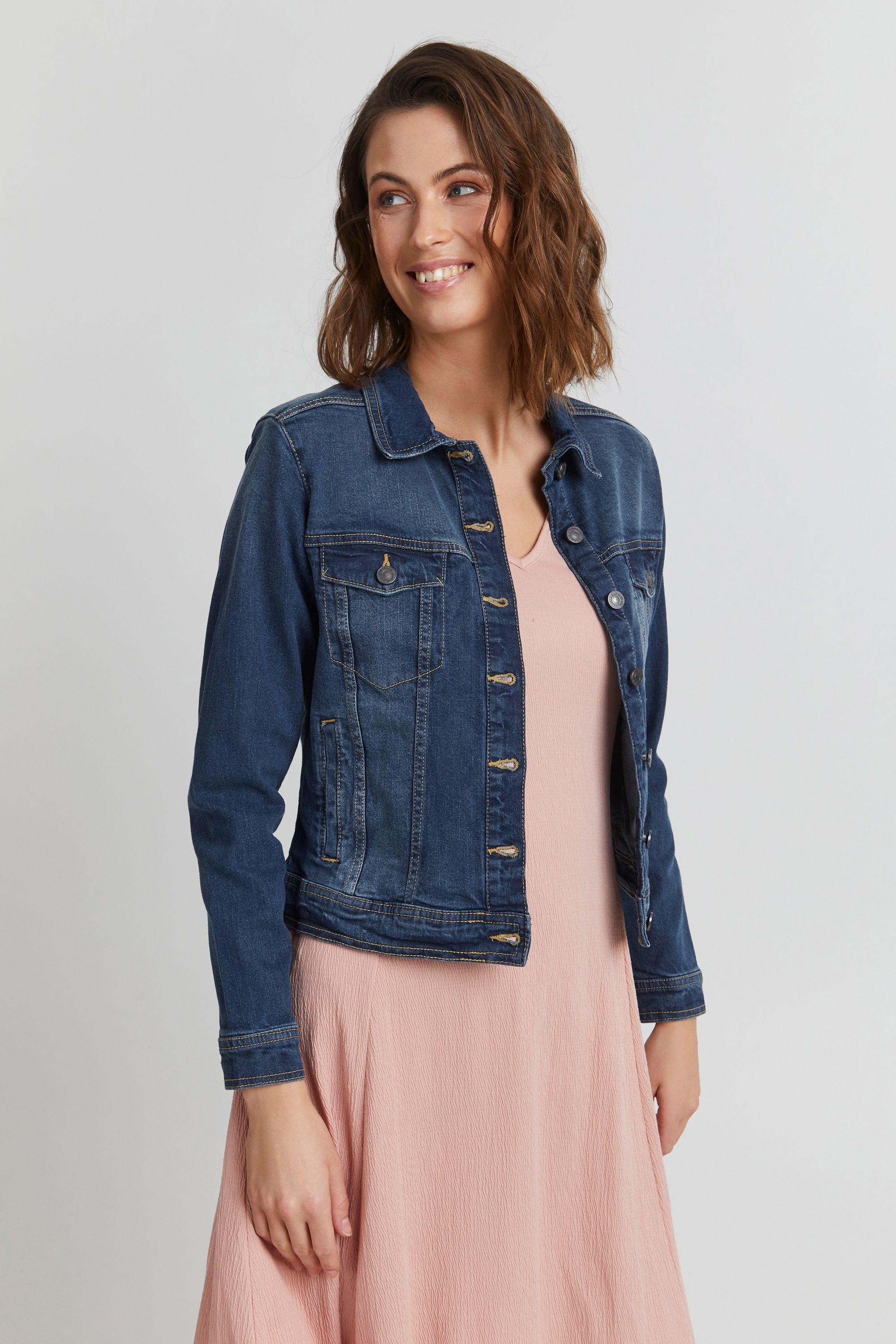 fransa Jeansjacke »Jeansjacke FRVocut«, ohne Kapuze