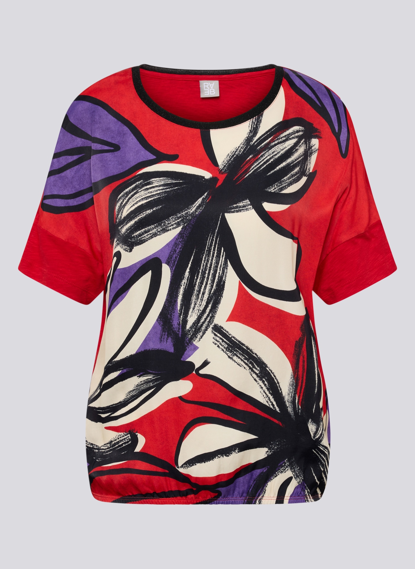 Rabe T-Shirt, mit Flower Print