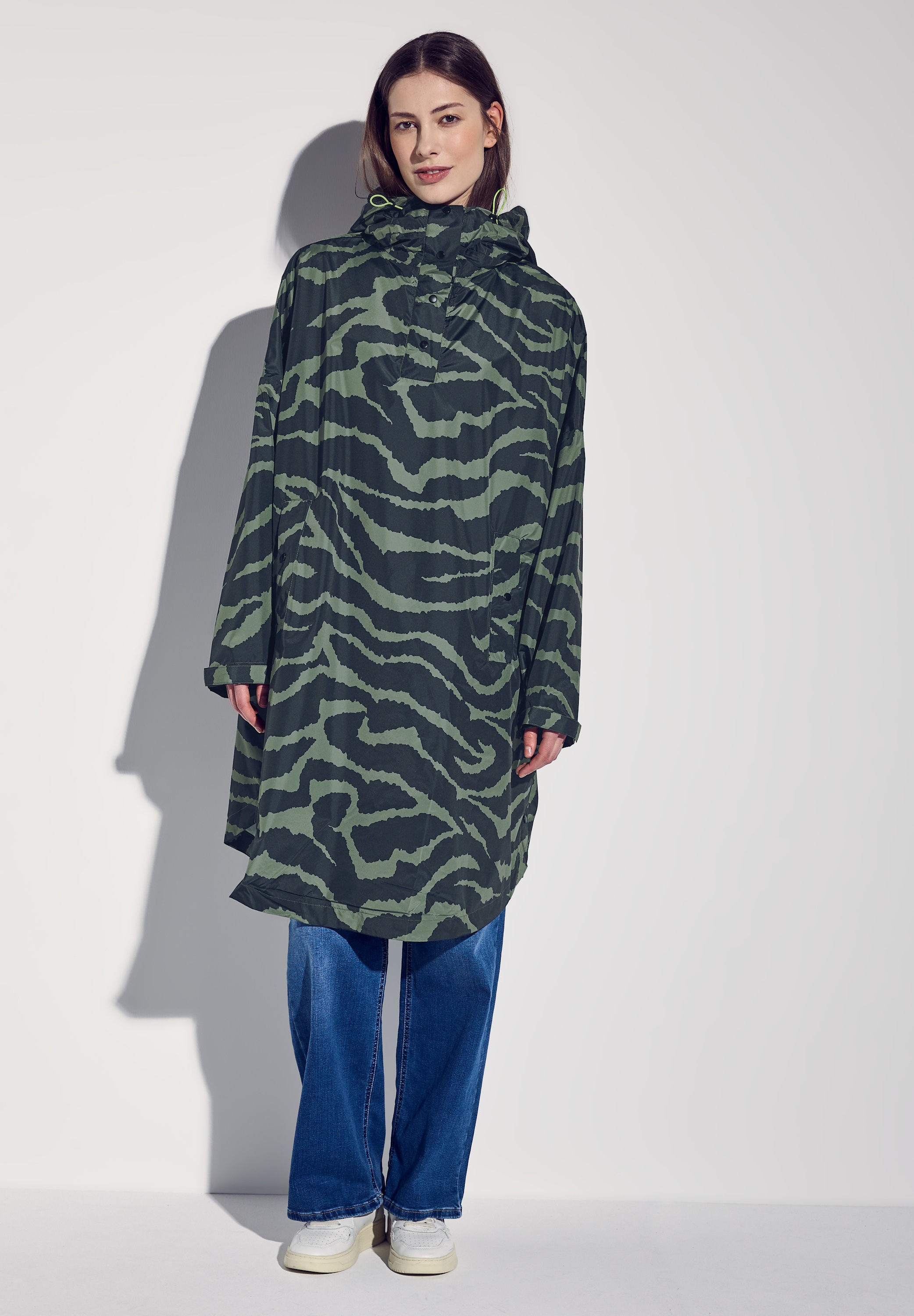 STREET ONE Regen- und Matschjacke, mit Kapuze, wasserabweisend