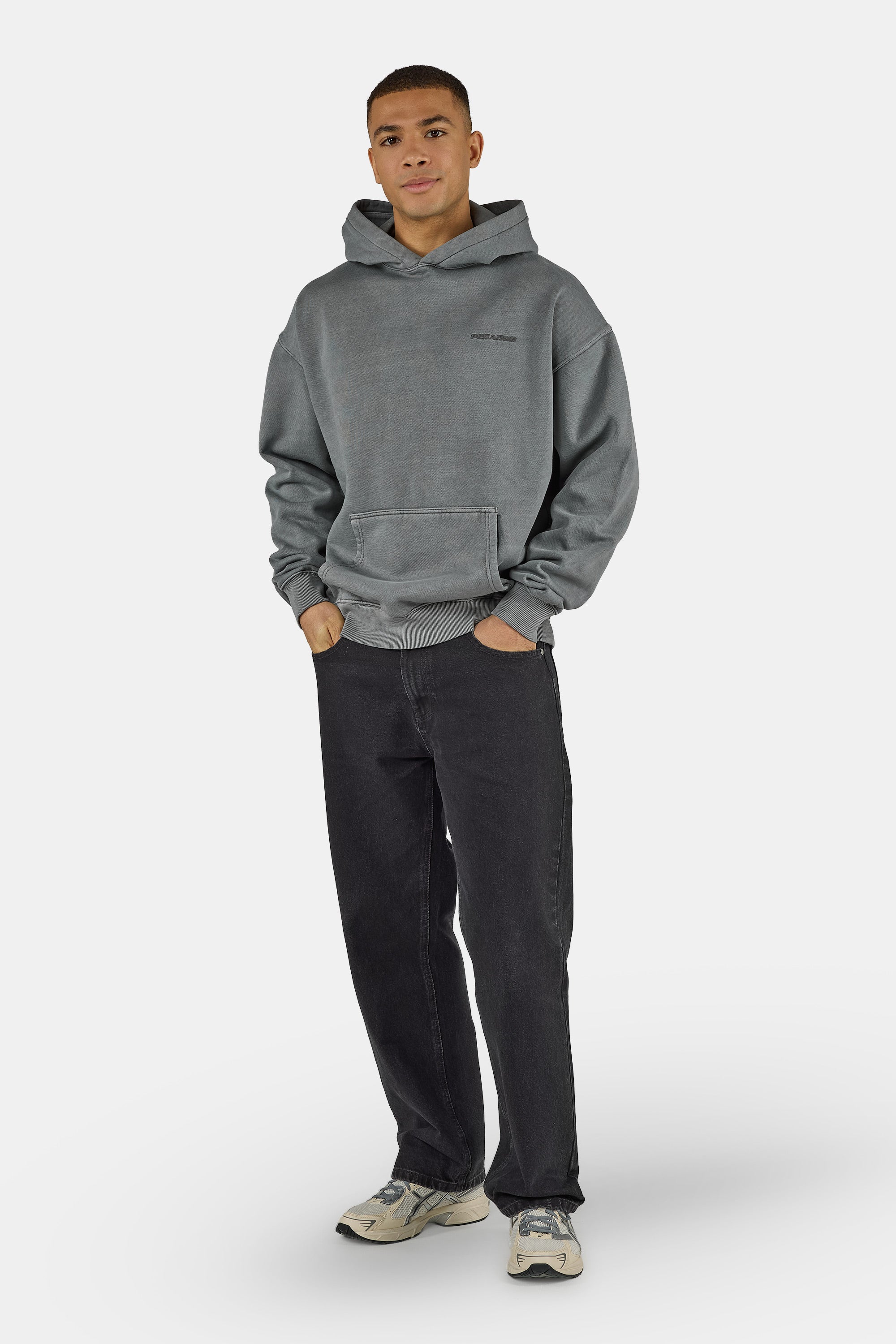 Thumbnail - PEGADOR Kapuzensweatshirt "Logo Oversized Hoodie", Baumwollmischung, oversize