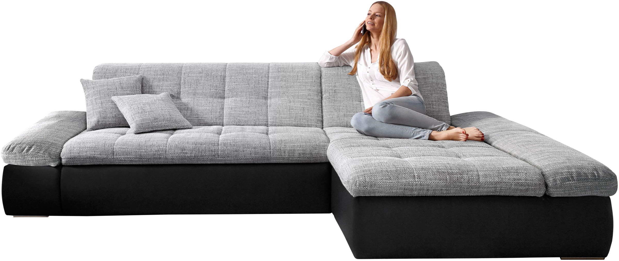 DOMO collection Ecksofa "Moric, L-Form, XXL-Sofa - Breite 300cm", wahlweise günstig online kaufen