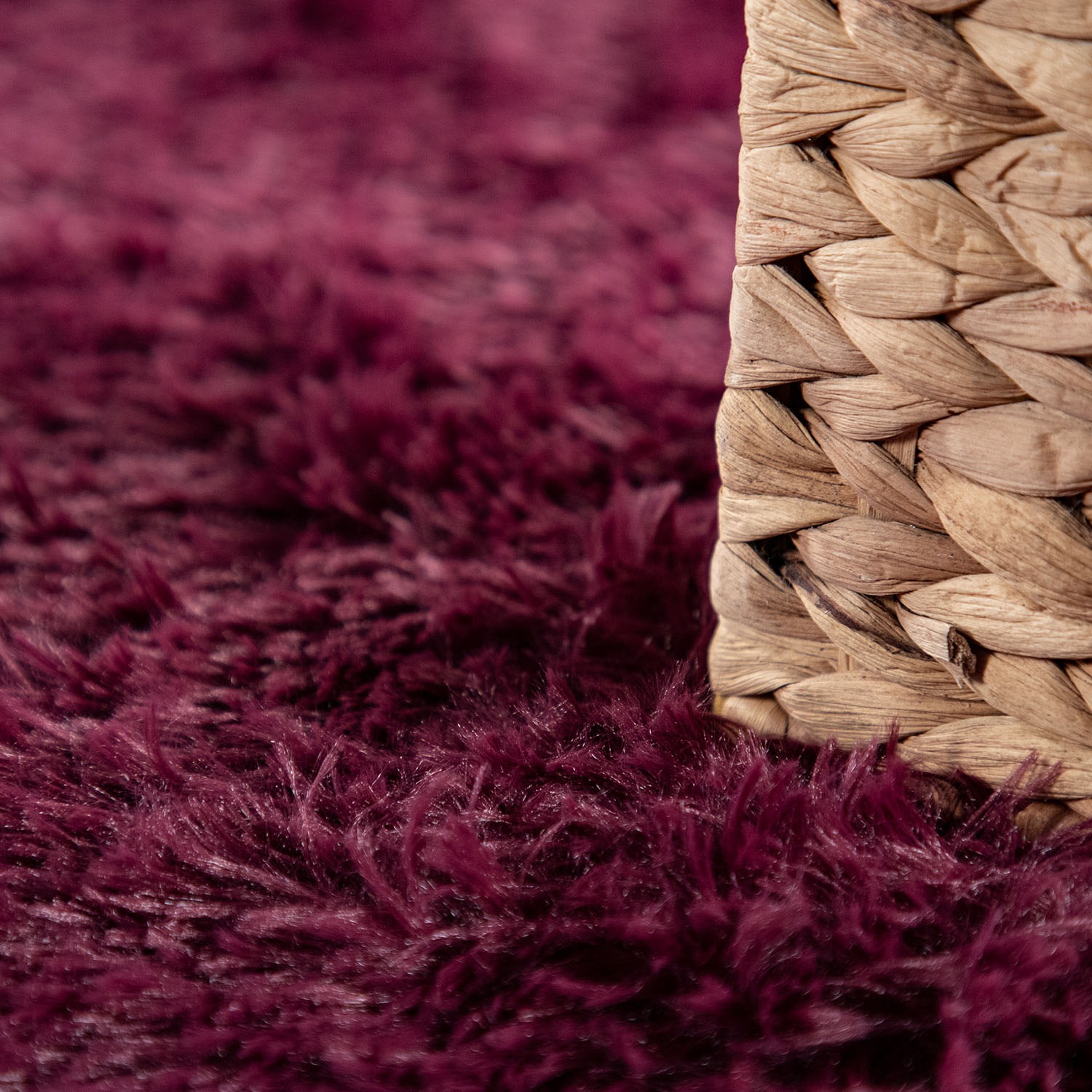 Hochflor-Teppich PACO HOME "Silky 591", lila, H:37mm Ø:160cm, Polyester, Teppiche, Uni Farben, besonders weich und kuschelig 3