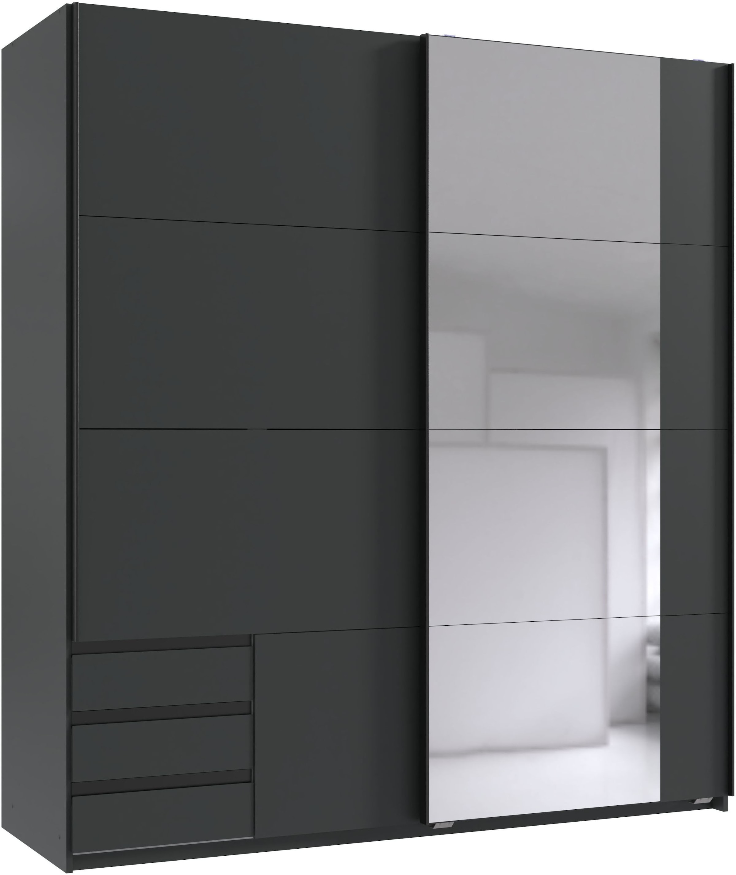 Wimex Schwebetürenschrank "Emden moderner Kleiderschrank mit Spiegel und Sc günstig online kaufen