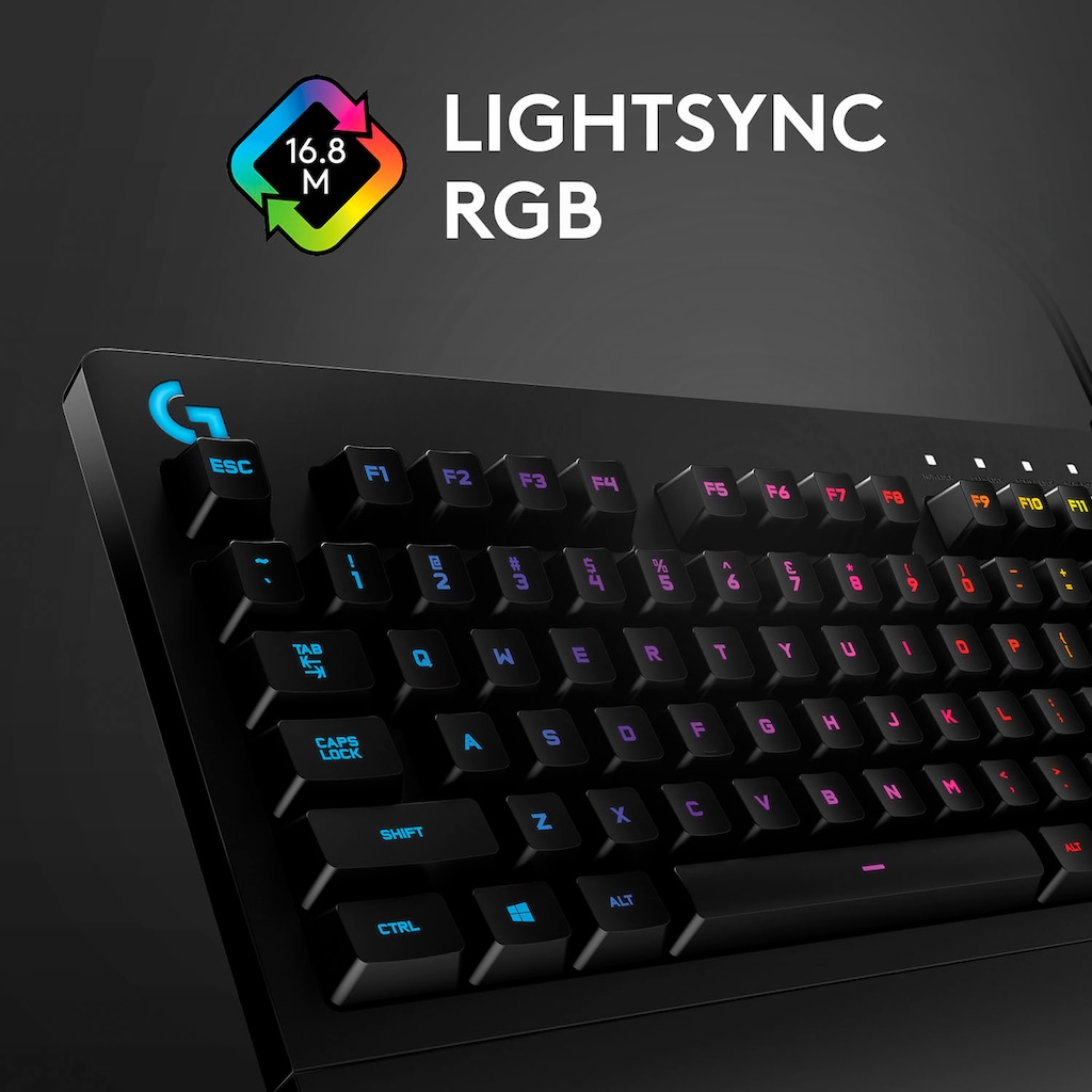 Logitech G Gaming-Tastatur »G213«, (Ziffernblock-USB-Anschluss-Multimedia-Tasten)