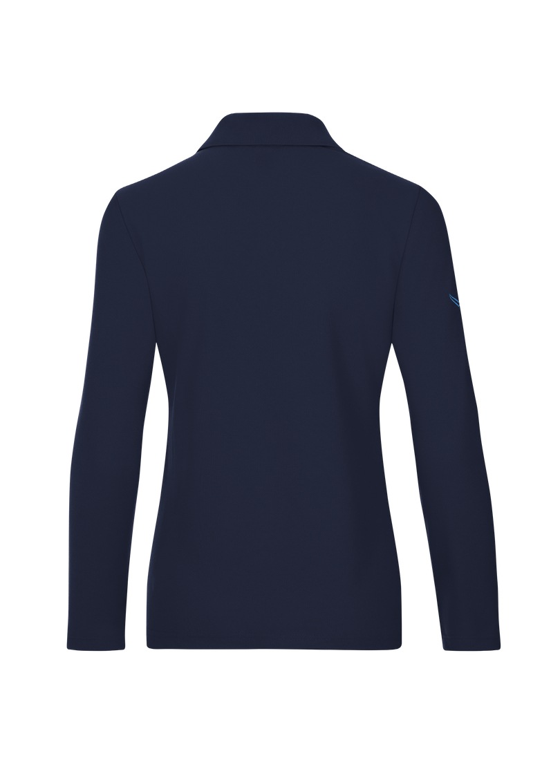 Trigema Poloshirt "TRIGEMA Langarm Poloshirt ohne Knopfleiste" 1 Stk. tlg. günstig online kaufen