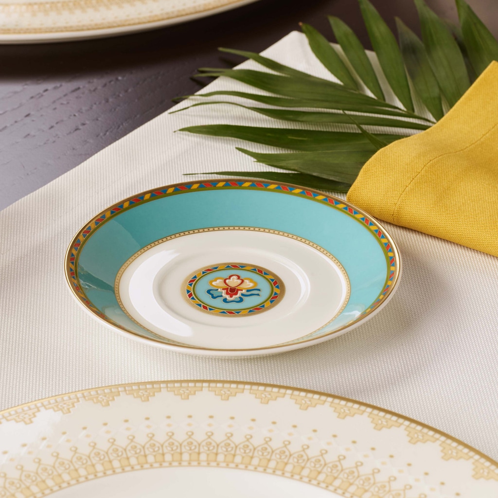 Villeroy & Boch Untertasse »Espressountertasse Samarkand Aquamarin ø 12,6 cm bunt«
