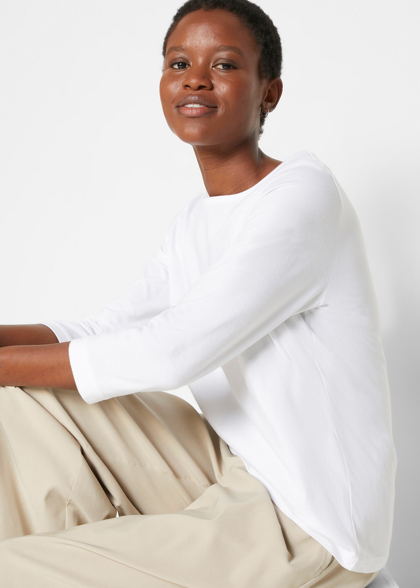 bonprix T-Shirt Packung, 5, 5 Stk. im 5er Pack, mit 3/4-Arm und Rundhalsaus günstig online kaufen