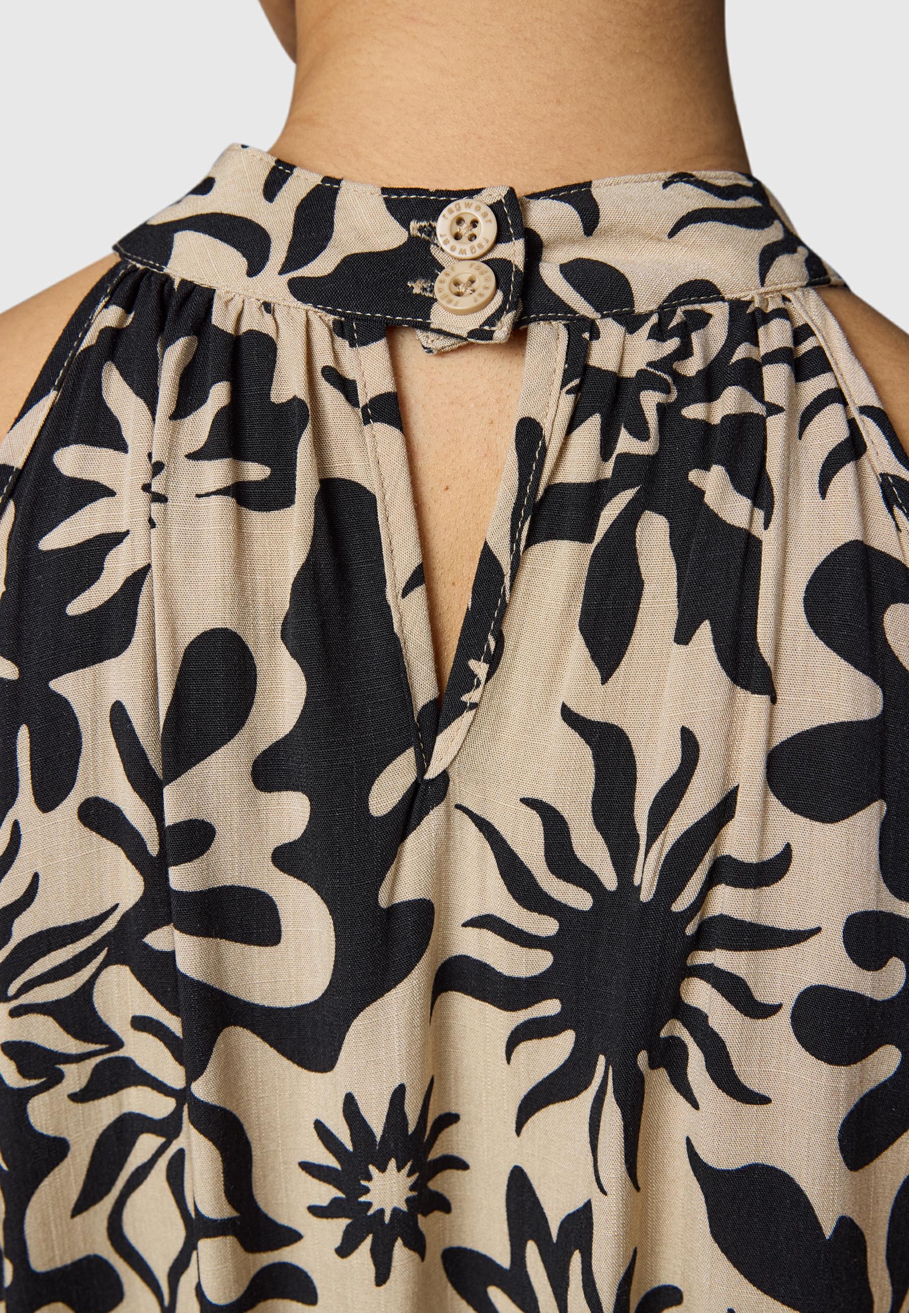 Ragwear A-Linien-Kleid »Angylee Print YOUMODO« Eingrifftaschen Leichtes Sommerkleid mit Bindegürtel