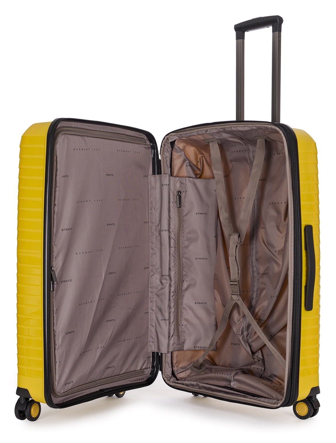 Stratic Trolley »BRIGHT+ Koffer L«, (1 St.), 4 Rollen, Hartschalenkoffer Trolley TSA-Zahlenschloss STRATIC CONNECT NFC-Chip