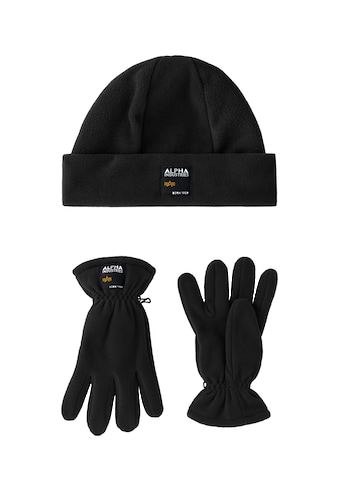 Skimütze »ALPHA INDUSTRIES Accessoires - Scarves & Gloves Label Fleece Set«