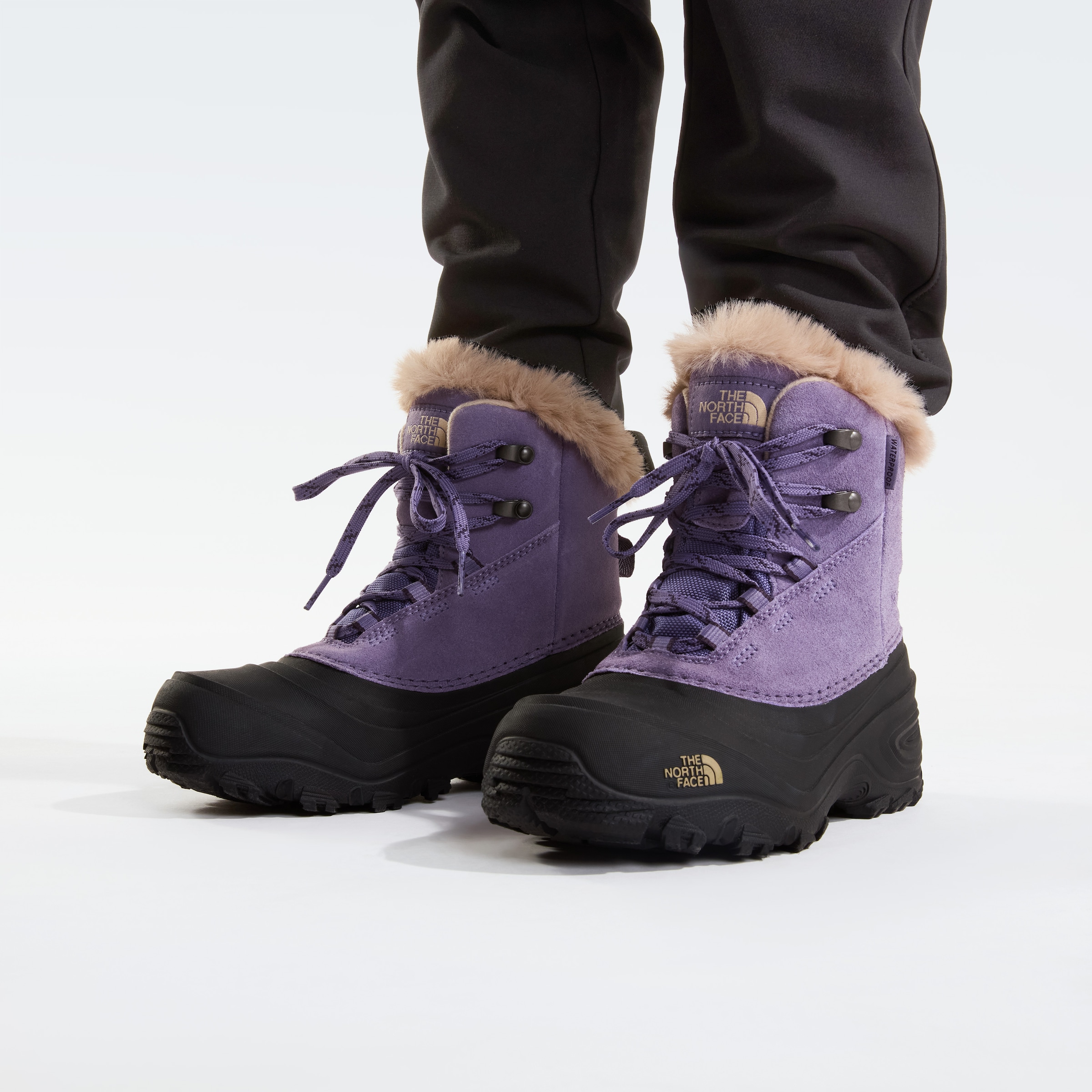 The North Face Winterstiefel »Y SHELLISTA V LACE WP«  für Kinder, wasserdicht, mit Gummilaufsohle