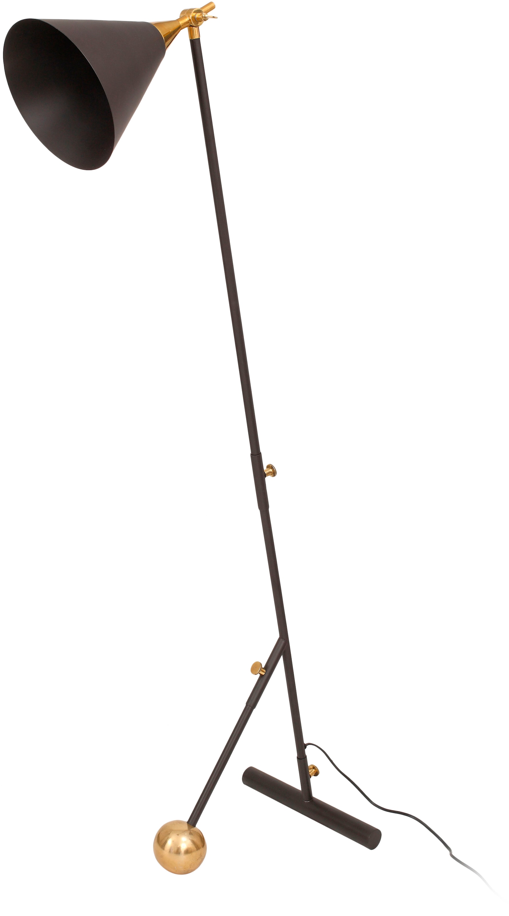 KAYOOM Stehlampe "Stehlampe Celeste 225", gold (schwarz, gold), 1, H: 144cm, 1 Stk., Leuchten, harmonisch, modern, vielseitig kombinierbar, Stehlampe