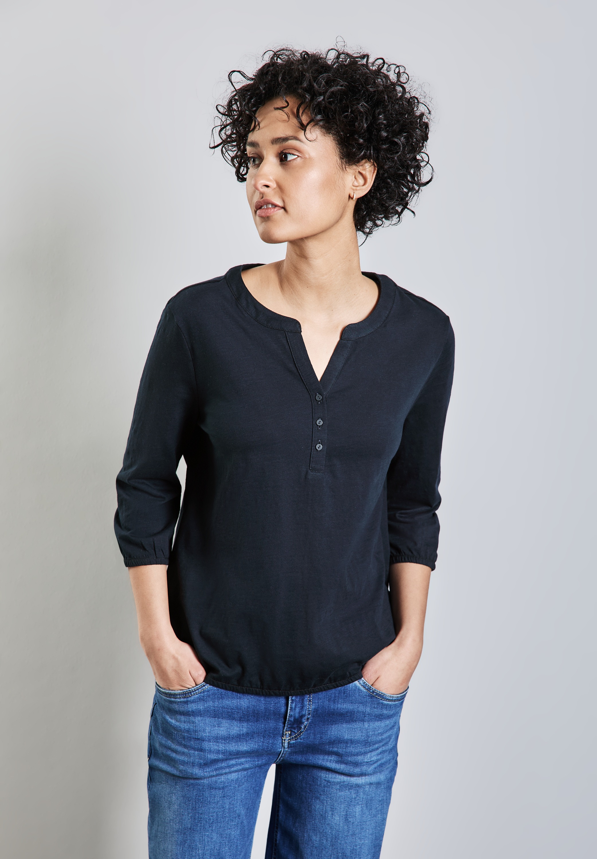 STREET ONE Blusenshirt, mit 3/4 Ärmeln günstig online kaufen