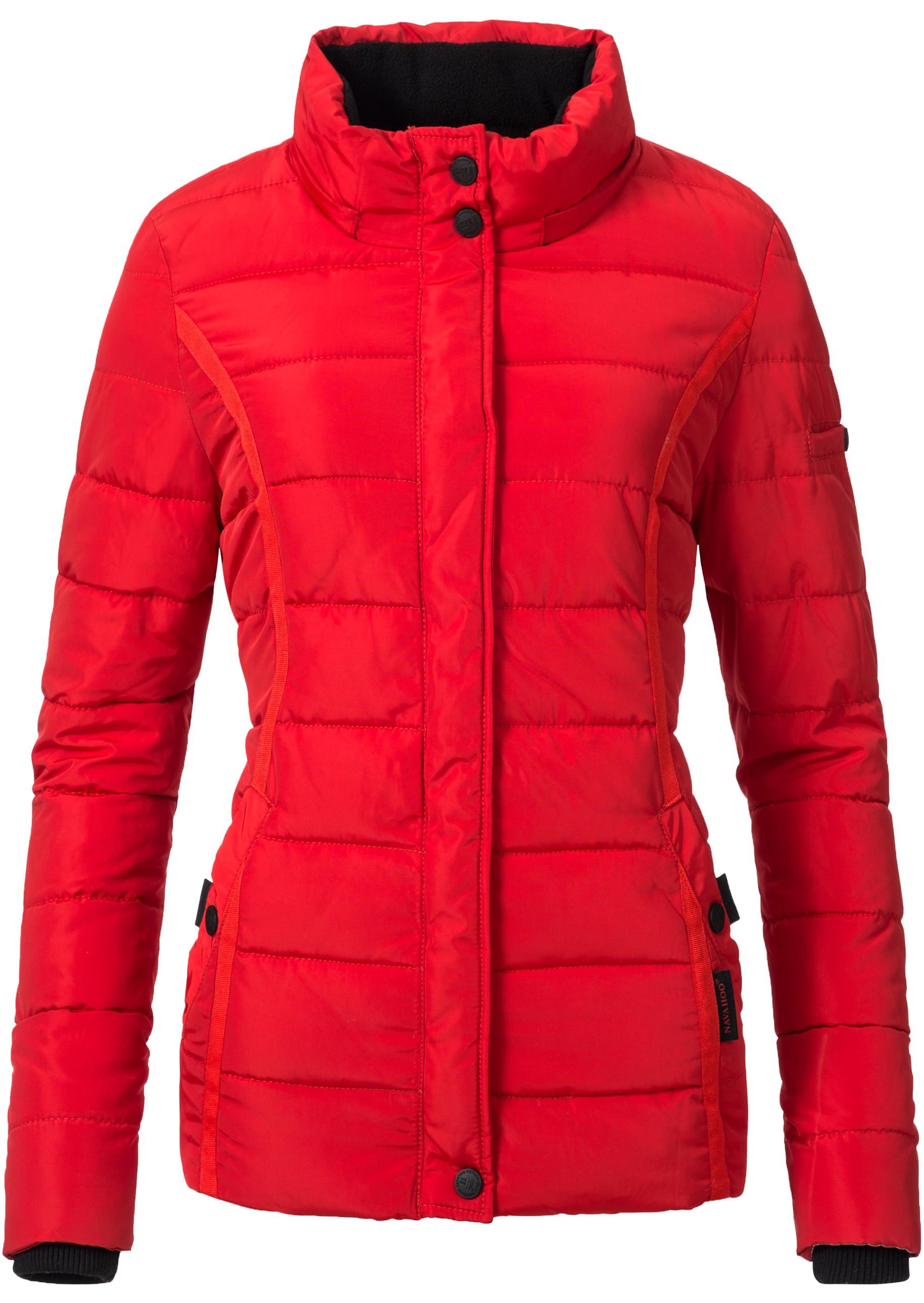 Navahoo Steppjacke »Miamor« mit Kapuze hochwertige Winterjacke m. voluminöser Kunstpelz-Kapuze