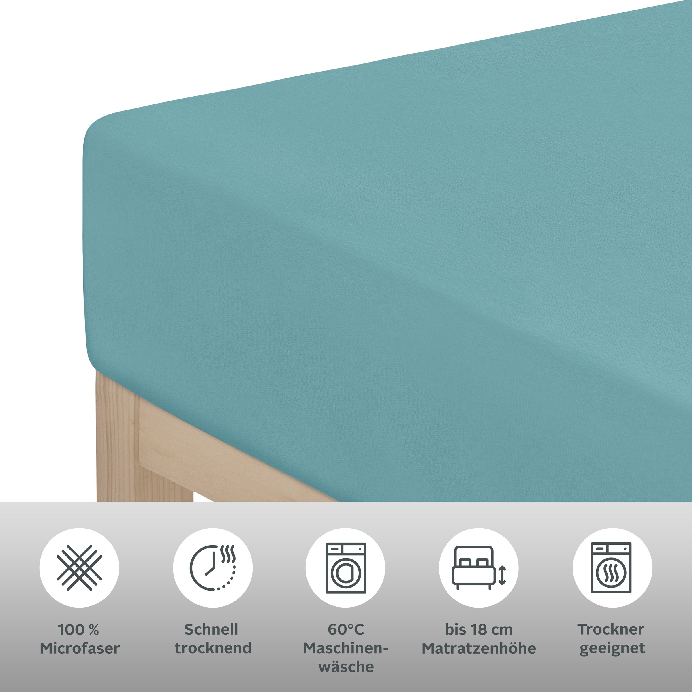 Thumbnail - my home Spannbettlaken "PAPRIKA" Bettlaken, Laken, in zwei Qualitäten: Fleece & Jersey, 100% Polyester