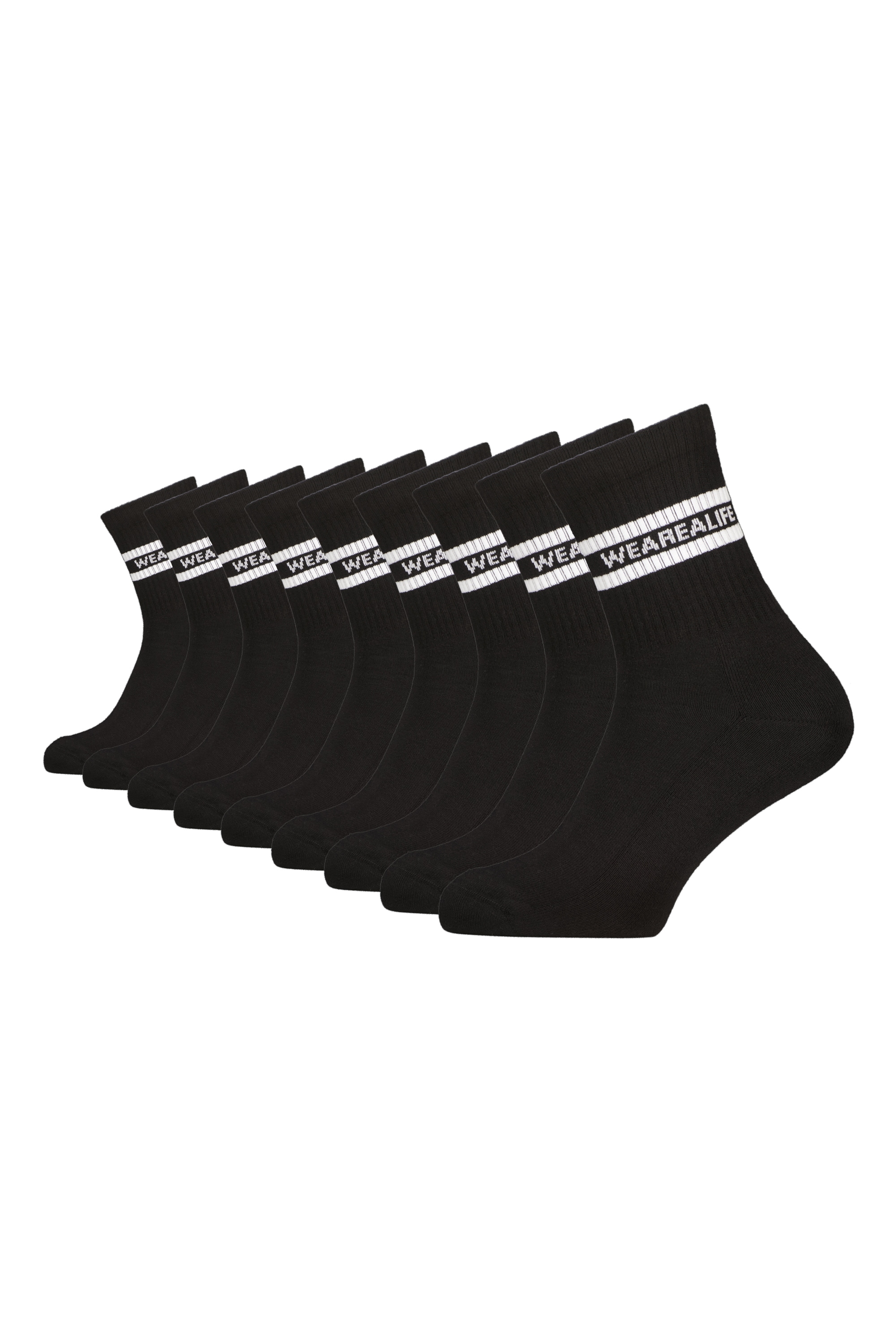 Alife & Kickin Tennissocken »Herren 9 PACK - DennisAK«, (Spar-Set), lange Sportsocken mit Streifen,...