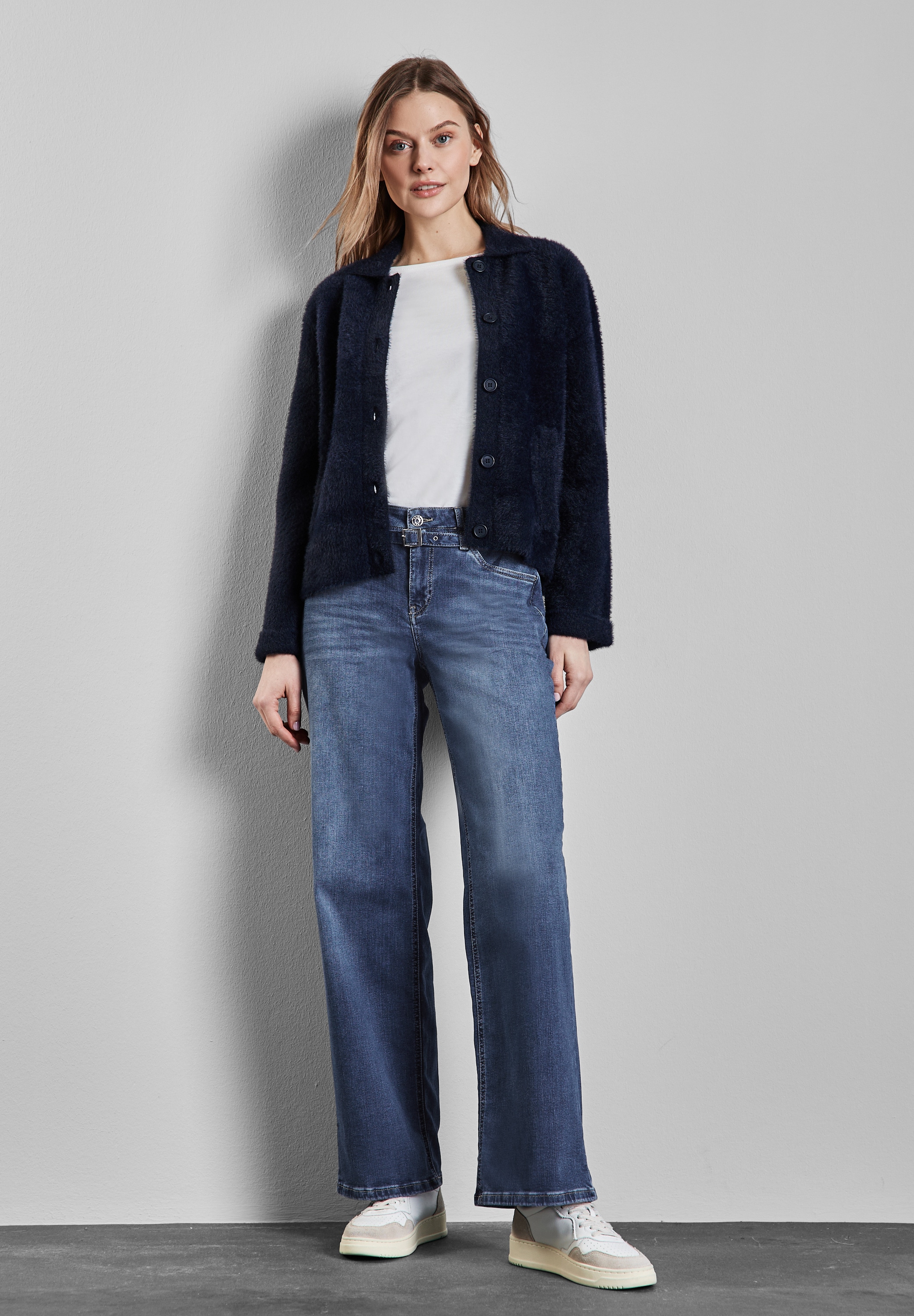 STREET ONE Loose-fit-Jeans, Middle Waist