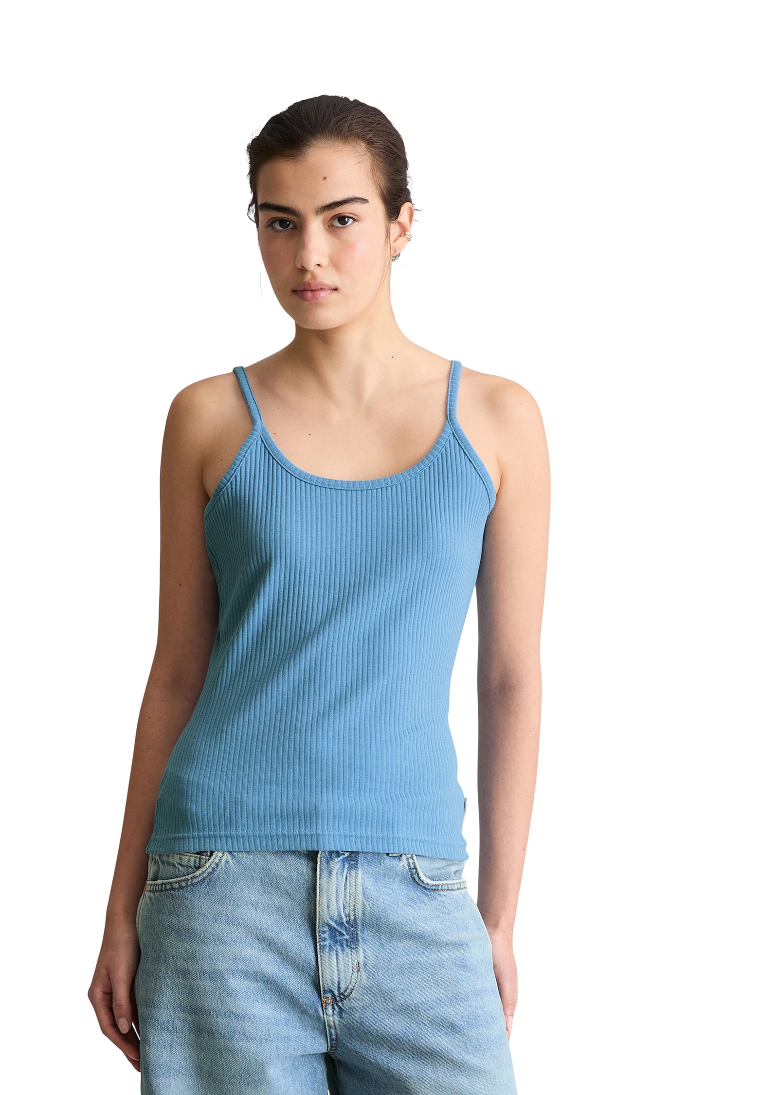 Marc O'Polo DENIM T-Shirt »aus Rippjersey«