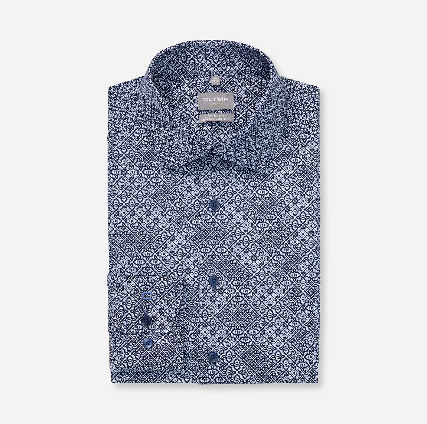 Thumbnail - OLYMP Langarmhemd "Luxor" Climate Control, Businesshemd, comfort fit, New-Kentkragen