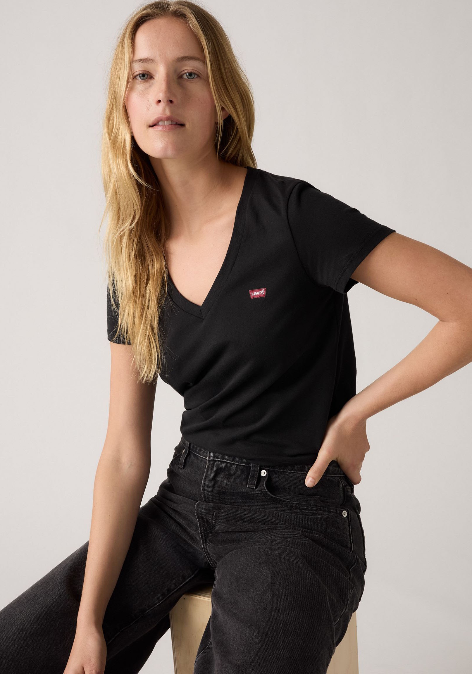 Thumbnail - Levis T-Shirt "VNECK TEE 2 PACK" Packung, 2 Stk.